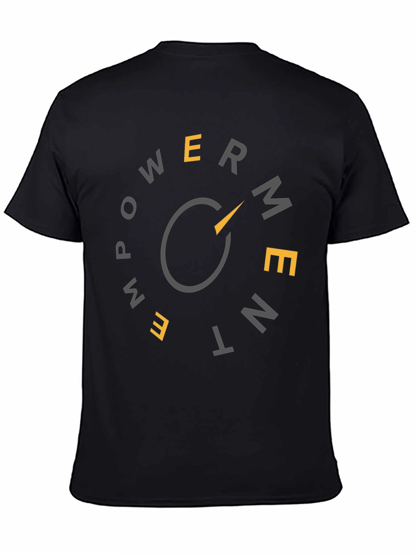 Black Empowerment Dial Graphic T-Shirt - Stylish & Modern view 4