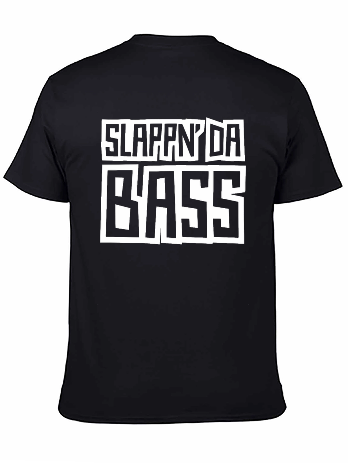 Black Slappin' Da Bass Graphic T-Shirt view 4
