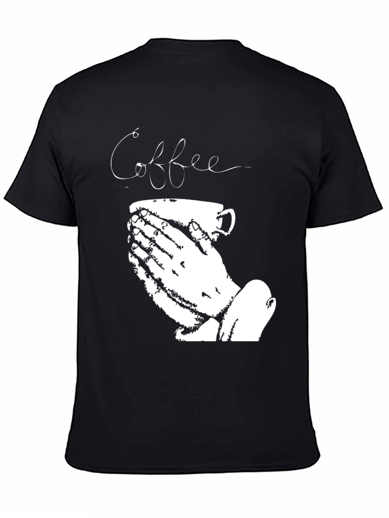 Black Coffee Prayer Black Graphic Tee view 4