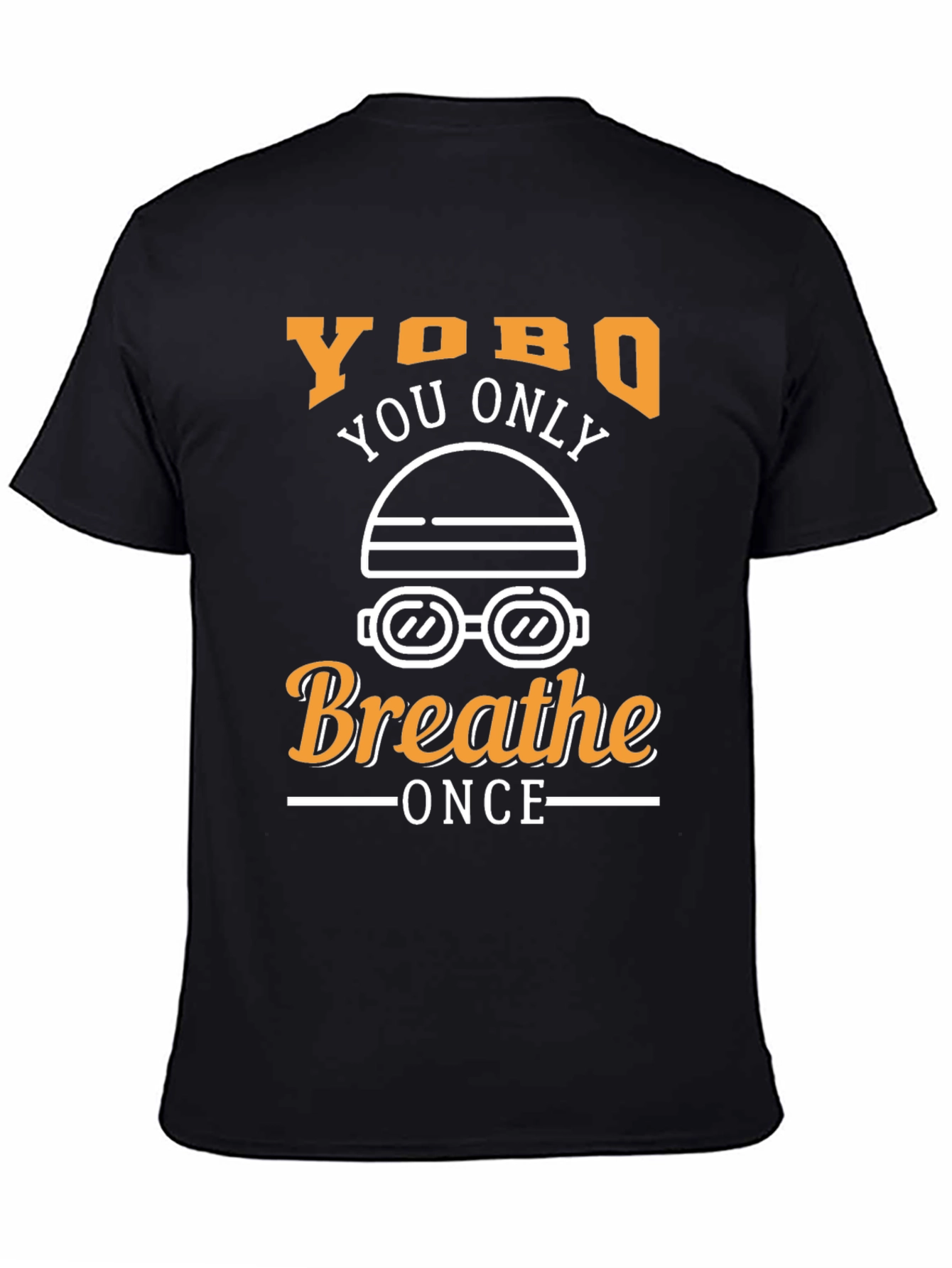 Black Yobo You Only Breathe Once Black T-Shirt view 4