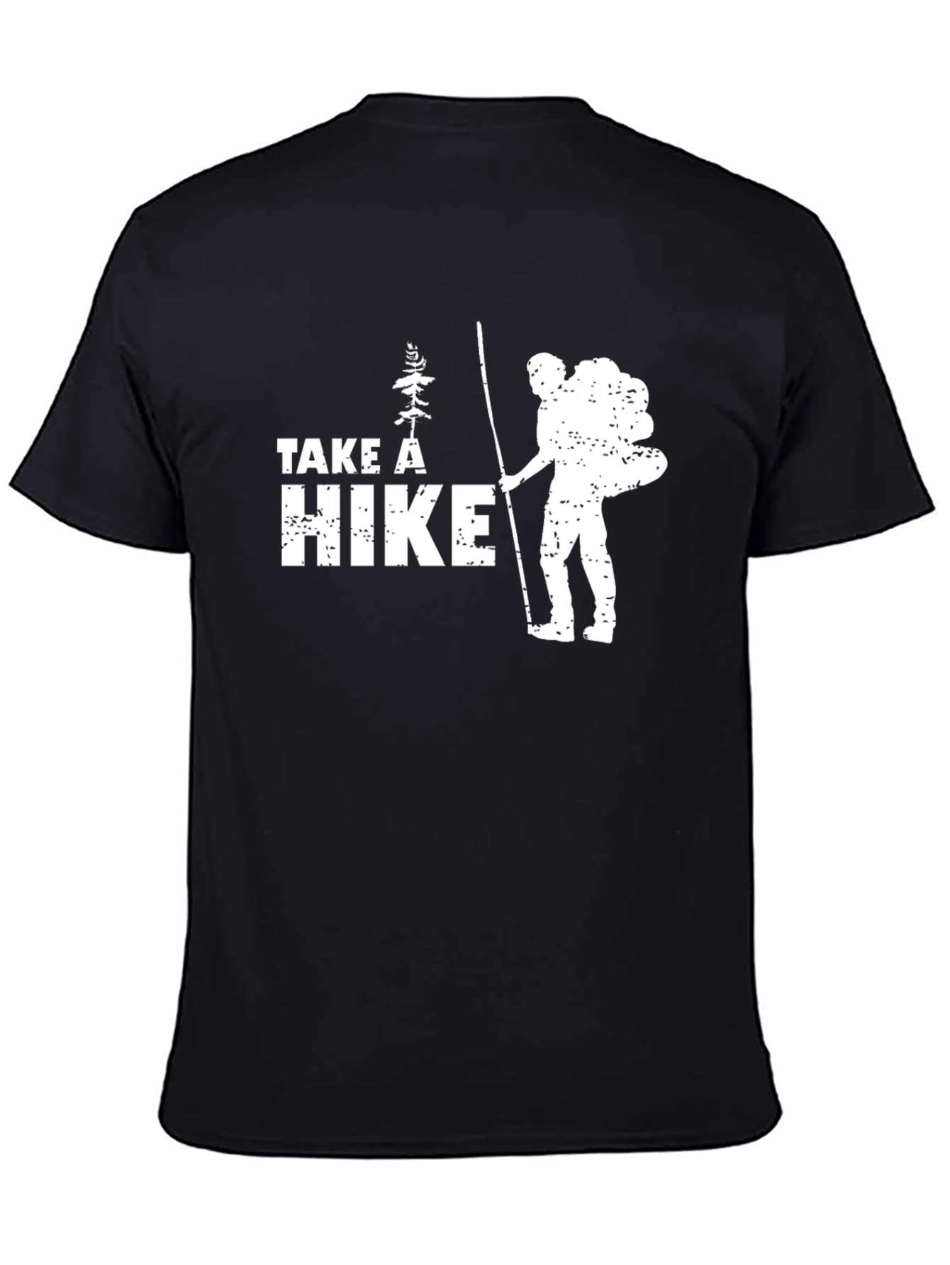 Black Take a Hike Graphic Tee - Black view 4