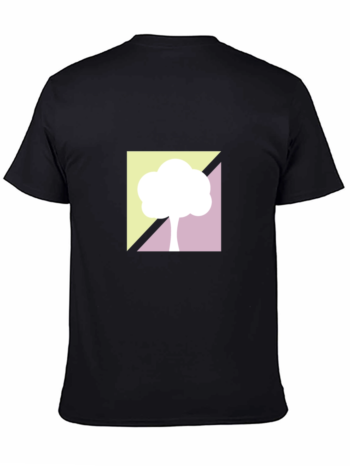 Black Abstract Tree Graphic Tee - Modern Style view 4