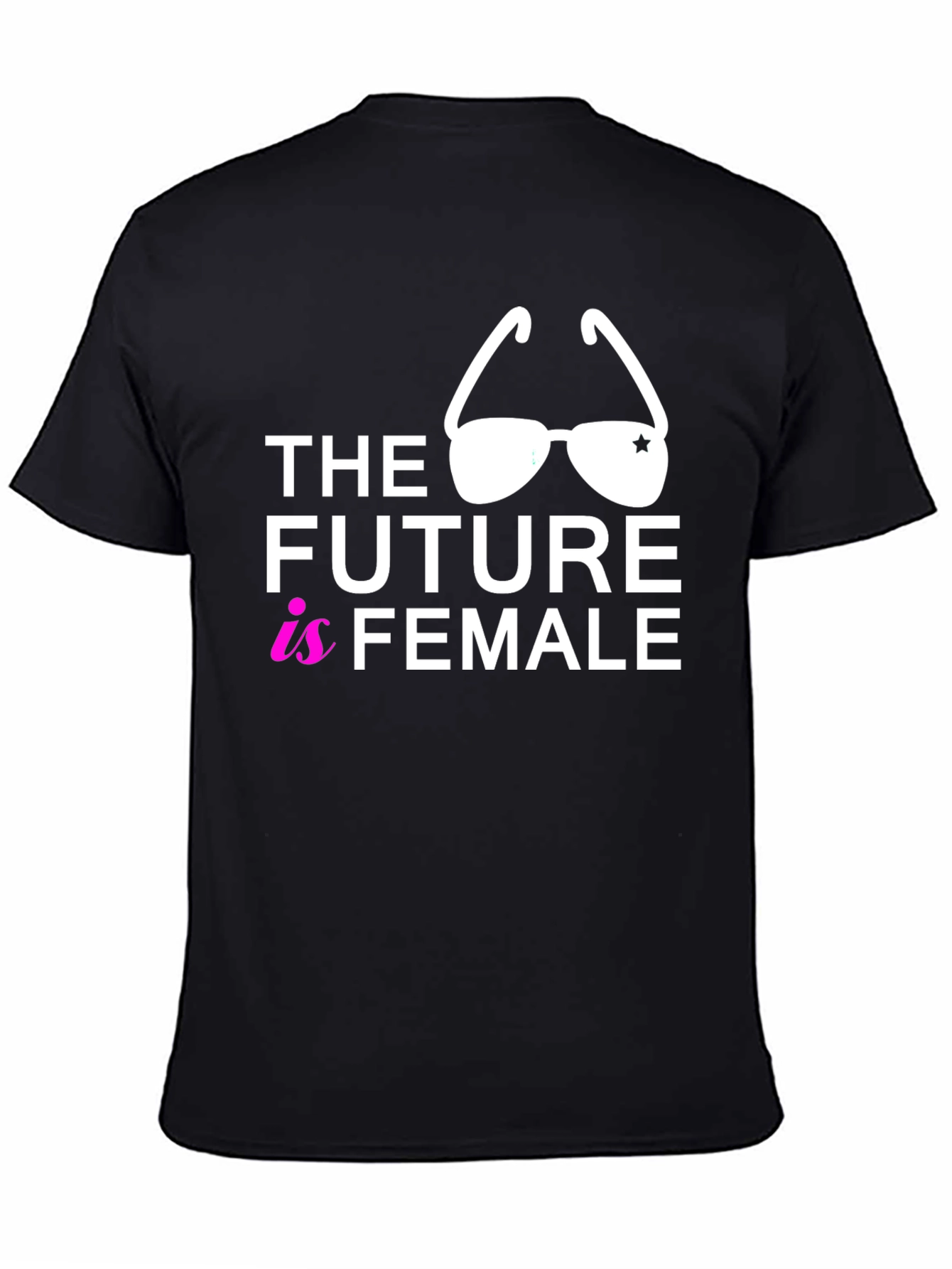 Black The Future is Female Graphic Tee - Black view 4