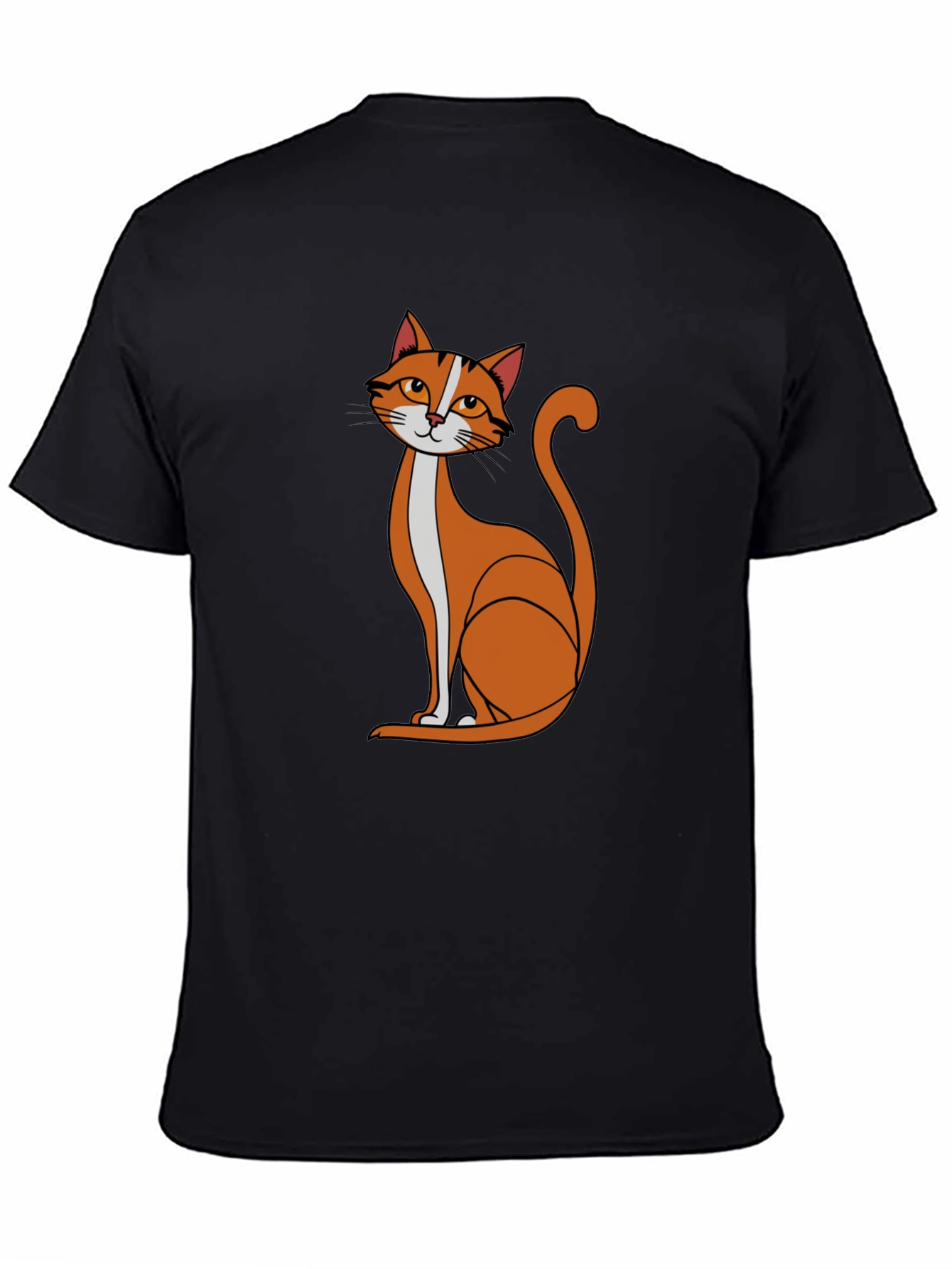 Black Cool Cat Graphic T-Shirt - Black view 4