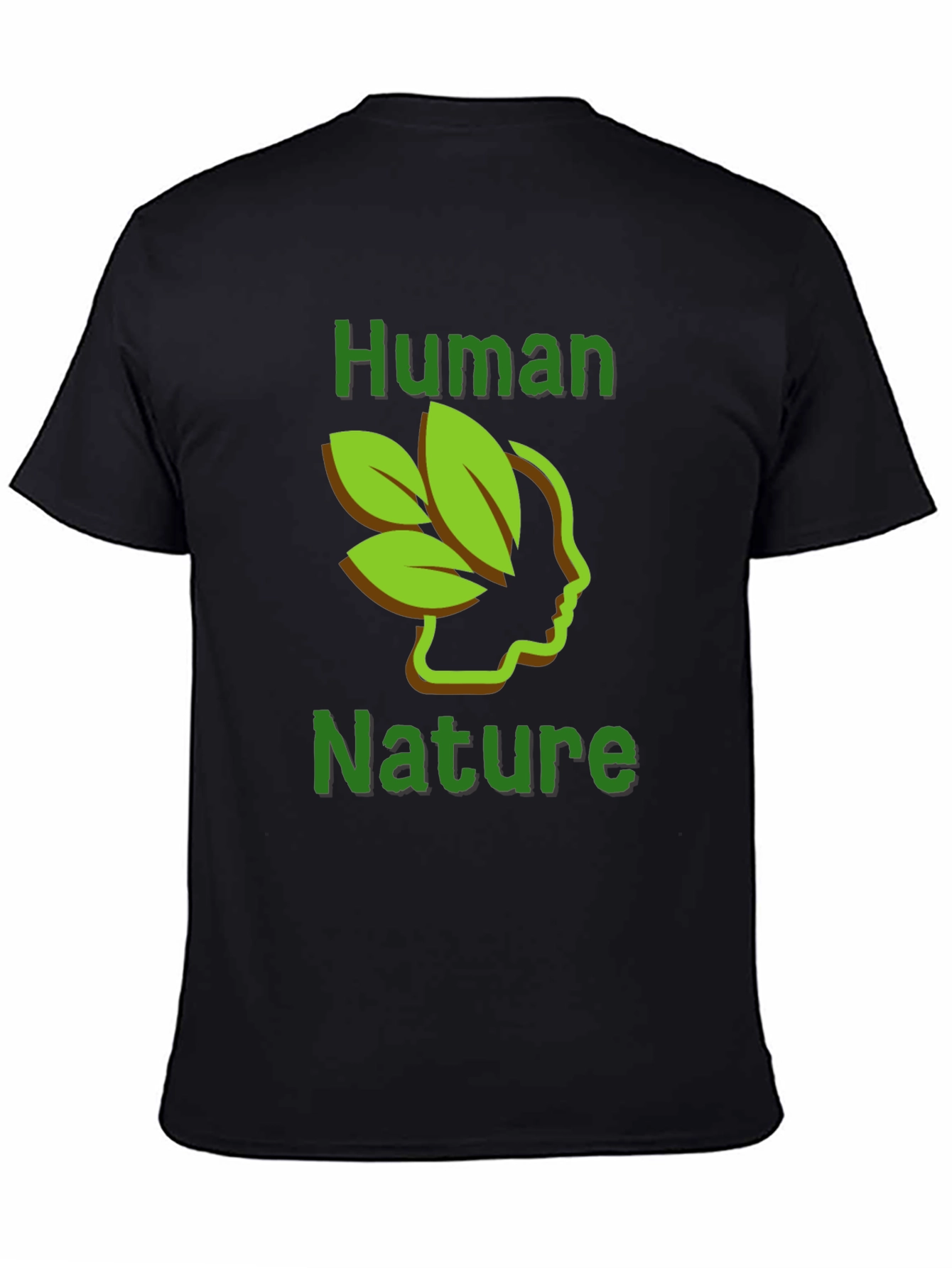 Black Human Nature Graphic Tee - Black view 4