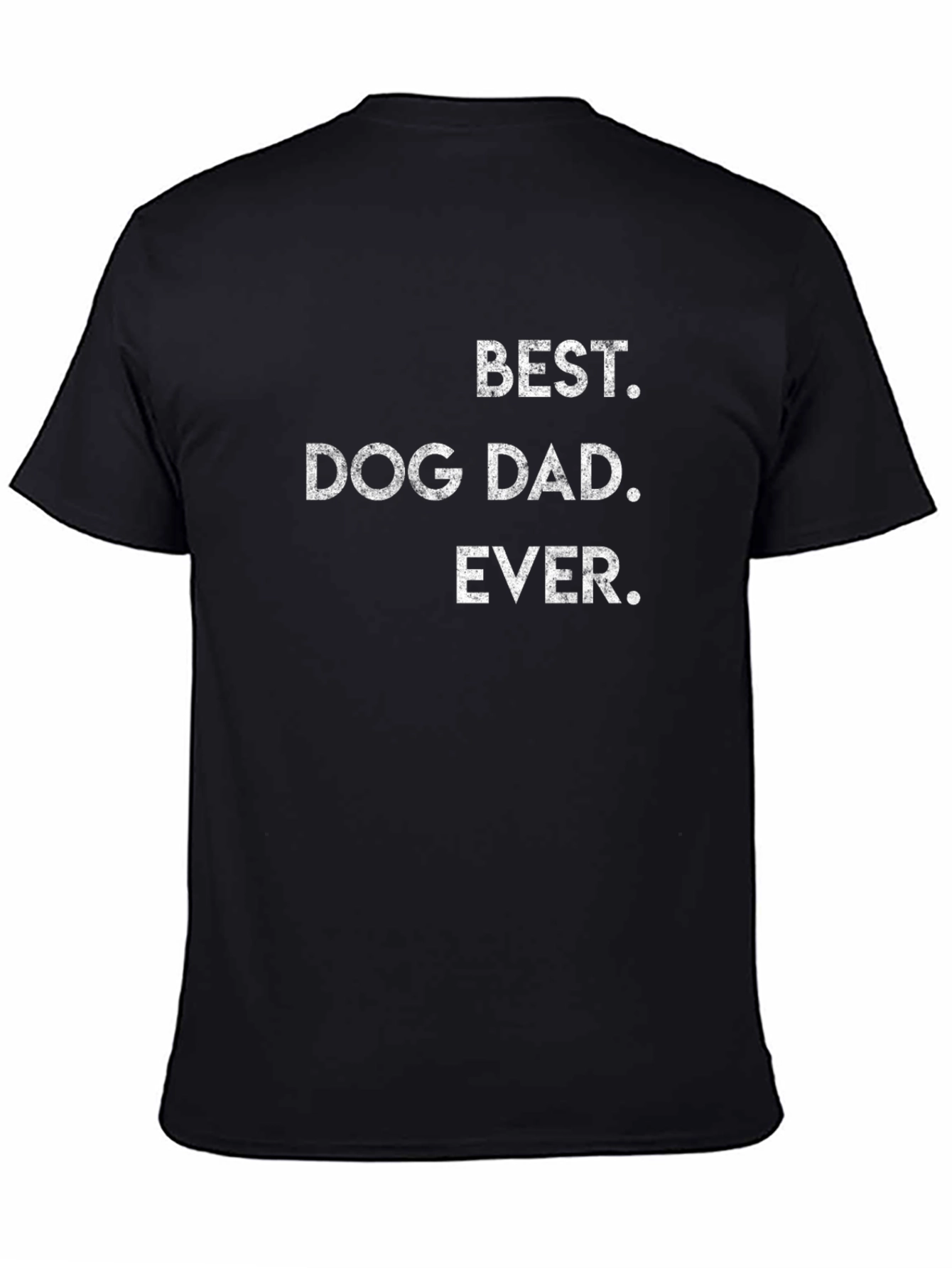 Black Best Dog Dad Ever T-Shirt | Stylish Men's Tee view 4