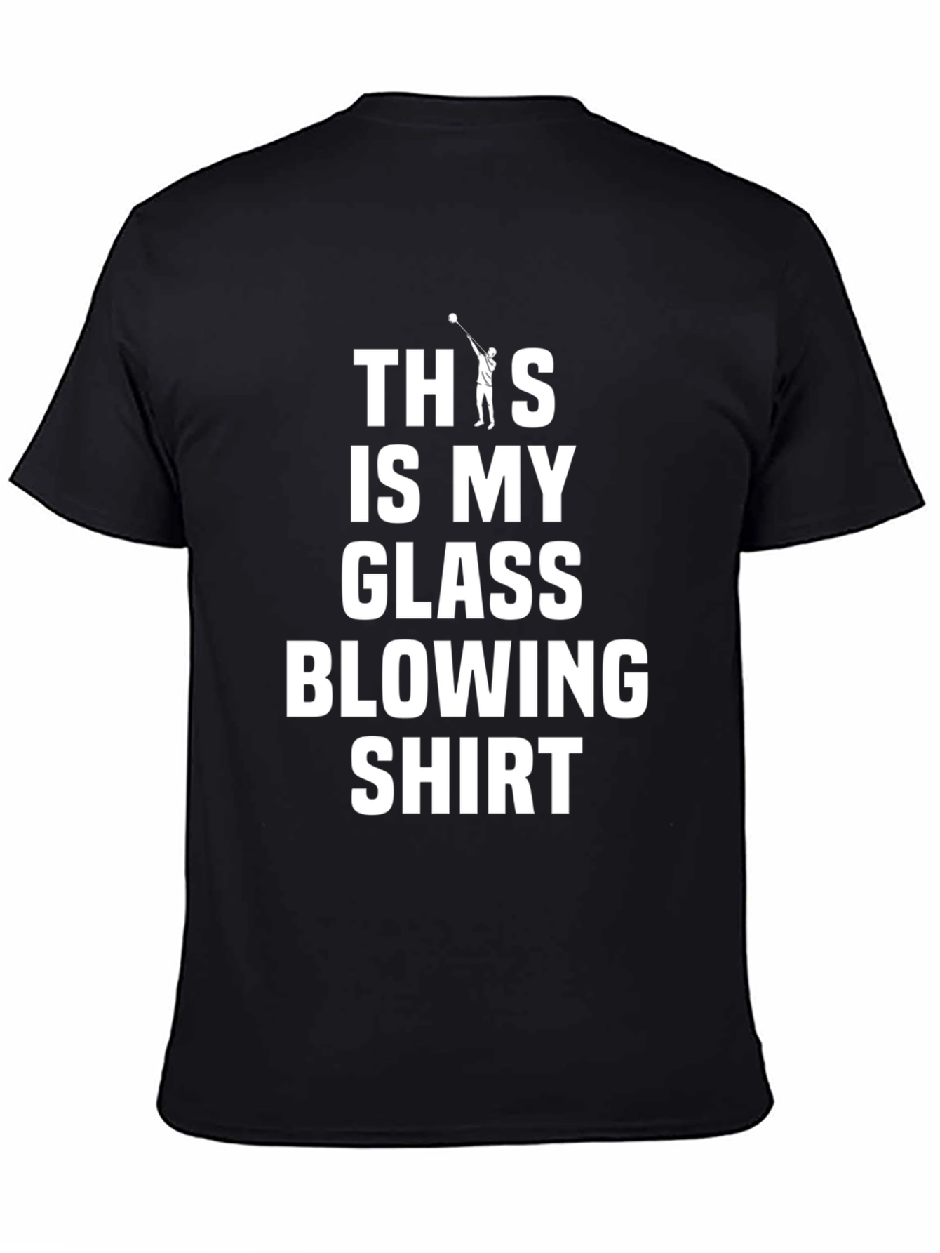 Black Glass Blowing Shirt - Funny Artist T-Shirt view 4