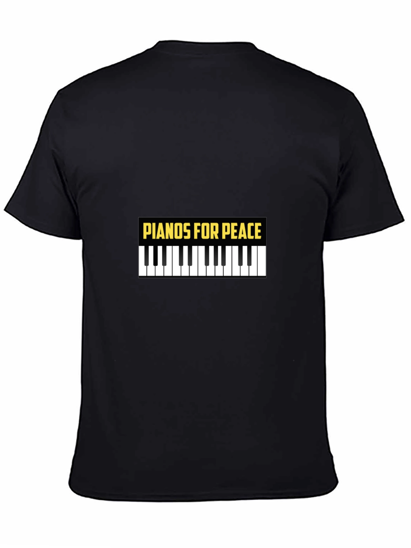 Black Pianos for Peace Graphic Tee - Black view 4