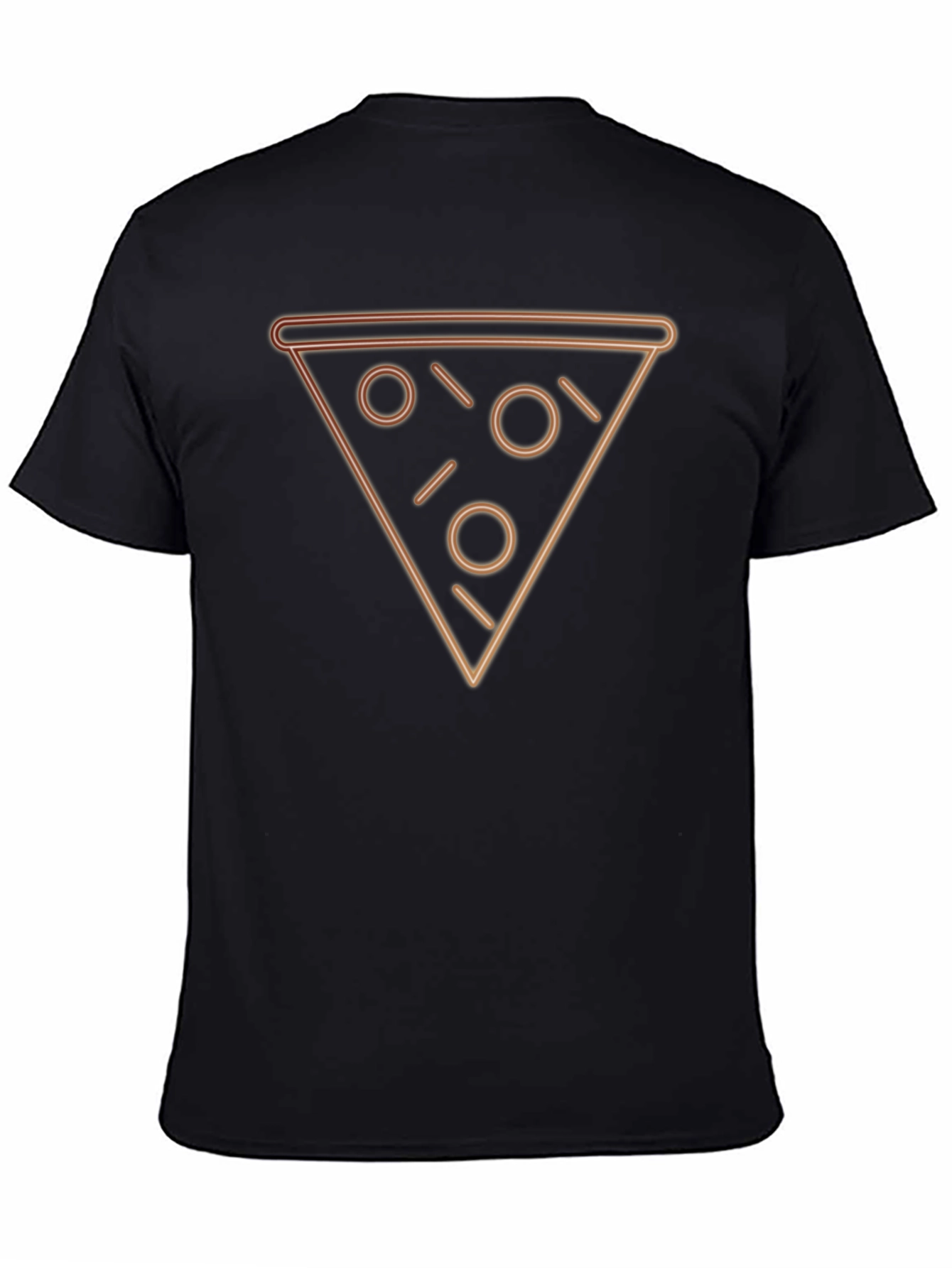 Neon Pizza Slice Graphic Tee - Trendy Casual Wear - 4