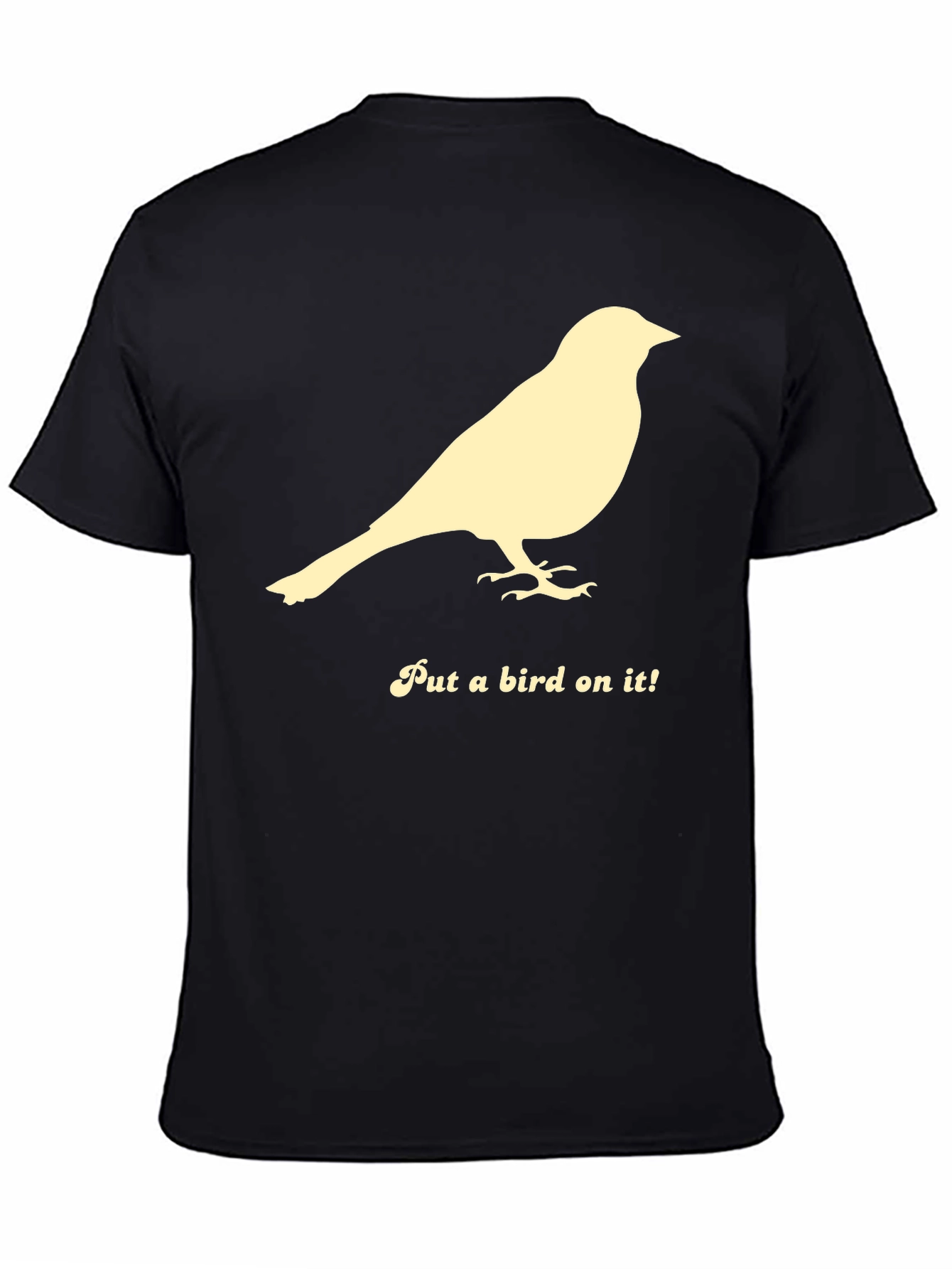 Black Put a Bird on It! Graphic Tee view 4