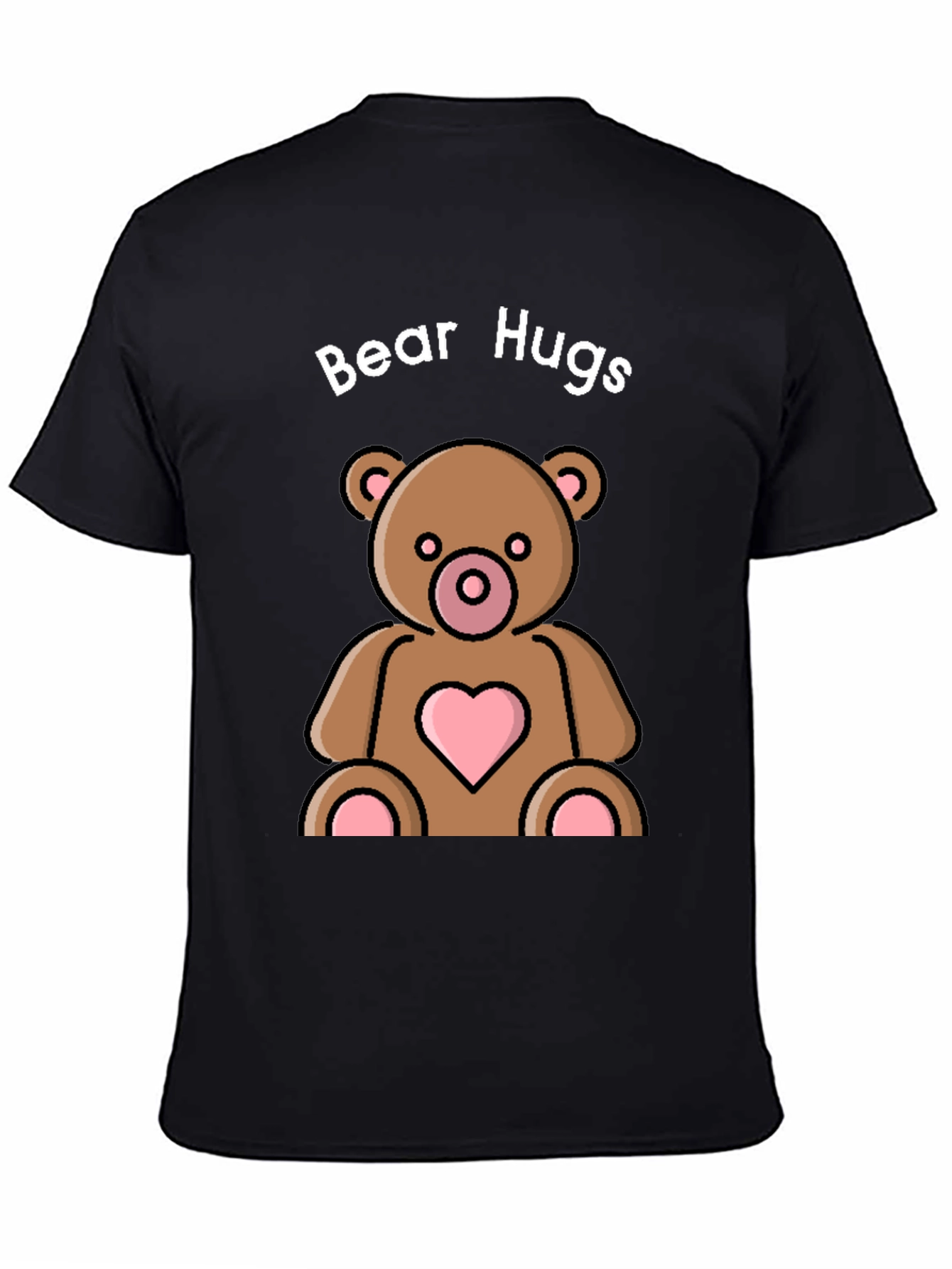 Black Bear Hugs Graphic Tee - Cute & Comfy view 4