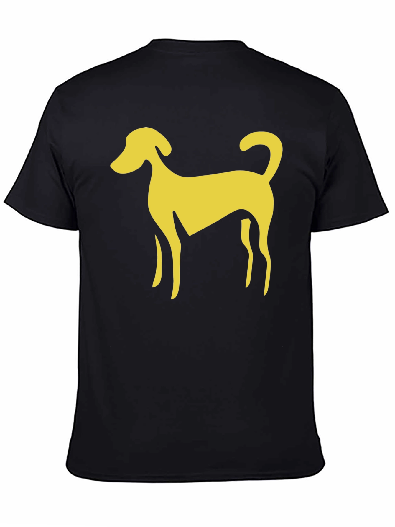 Black Dog Graphic Tee - Casual Black T-Shirt view 4