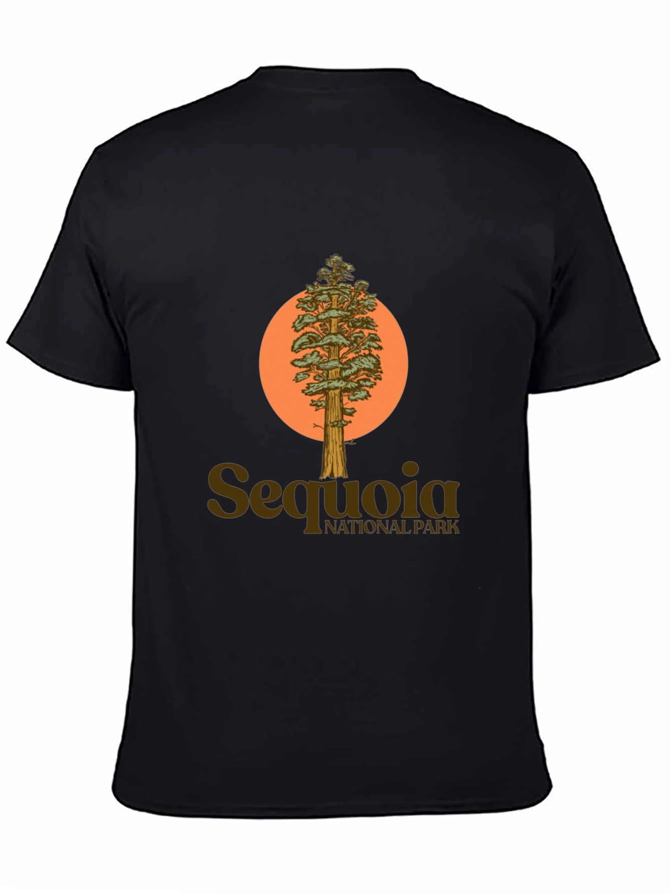 Black Sequoia National Park Tree Graphic Tee view 4