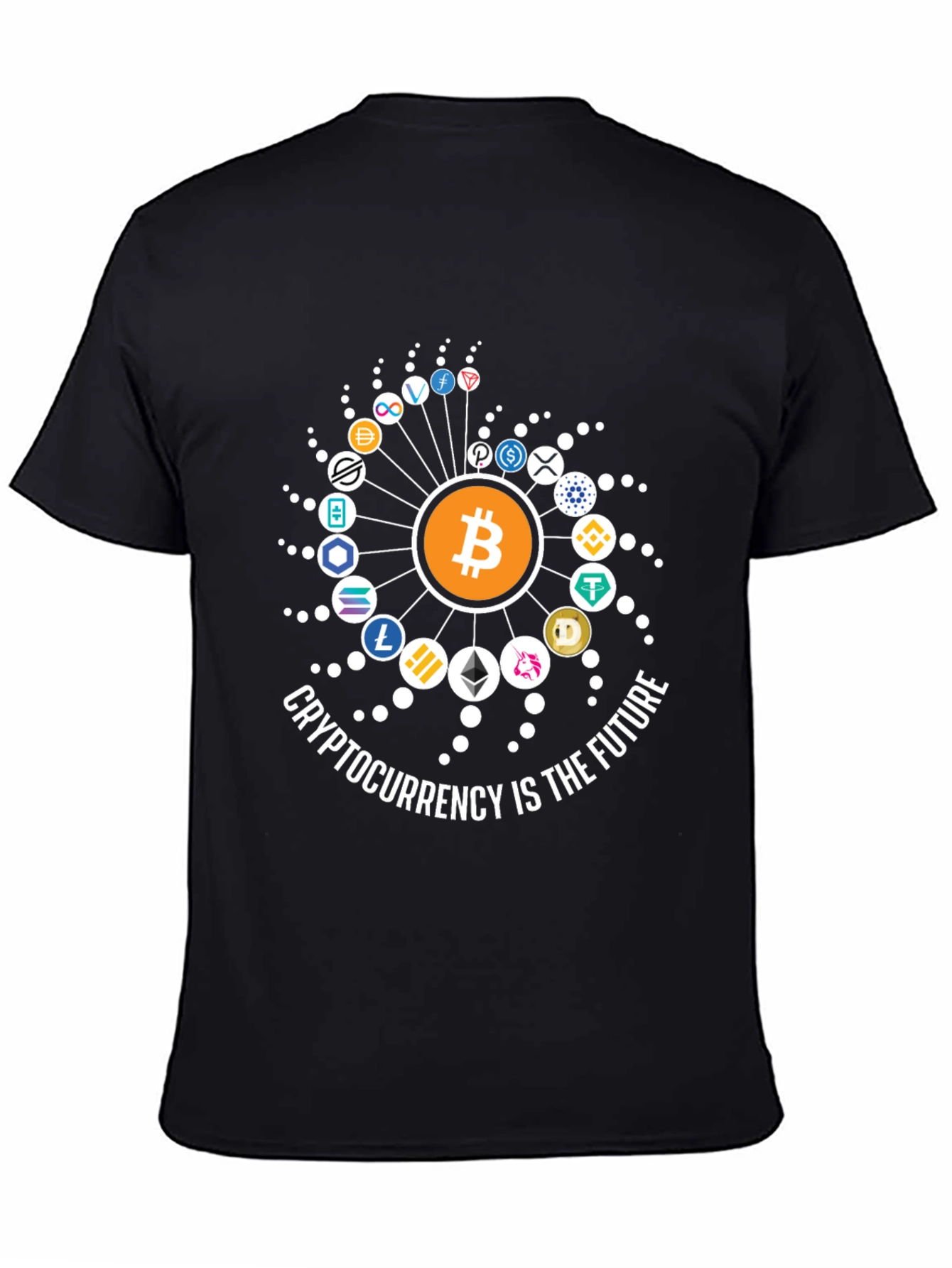 Black Crypto Future Black T-Shirt view 4
