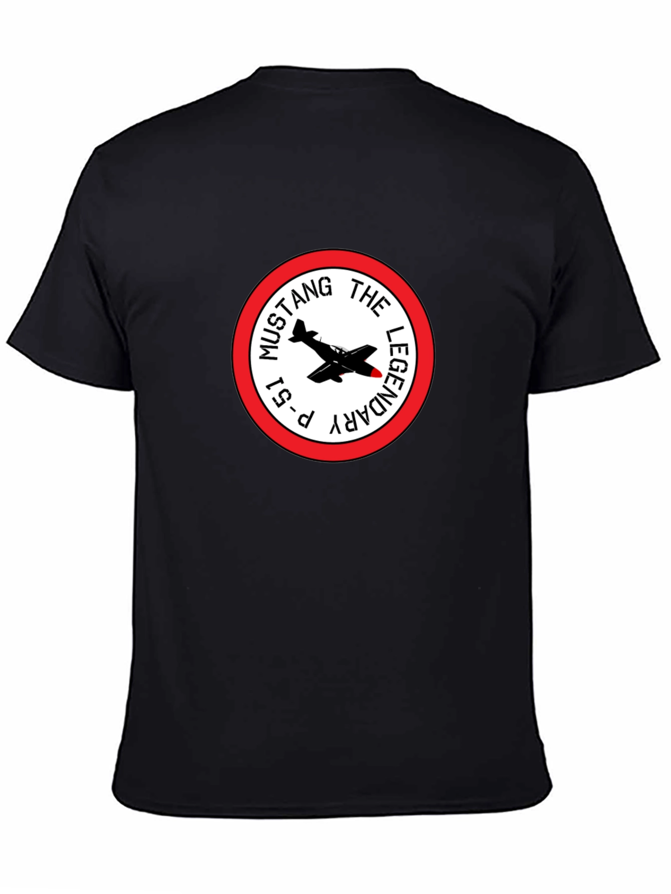 P-51 Mustang Legendary Black T-Shirt - 4
