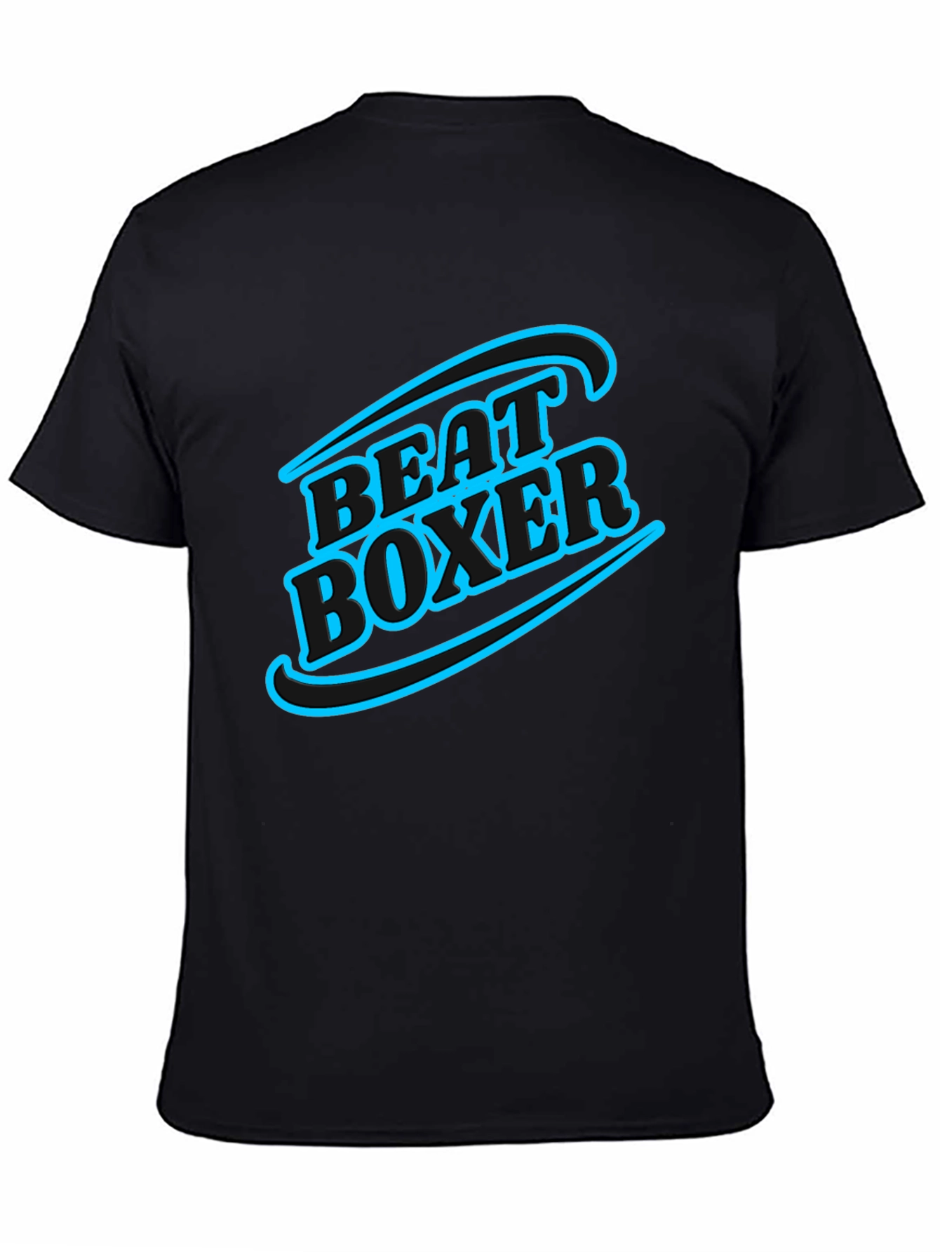 Black Beat Boxer Graphic Tee - Stylish Black T-Shirt view 4