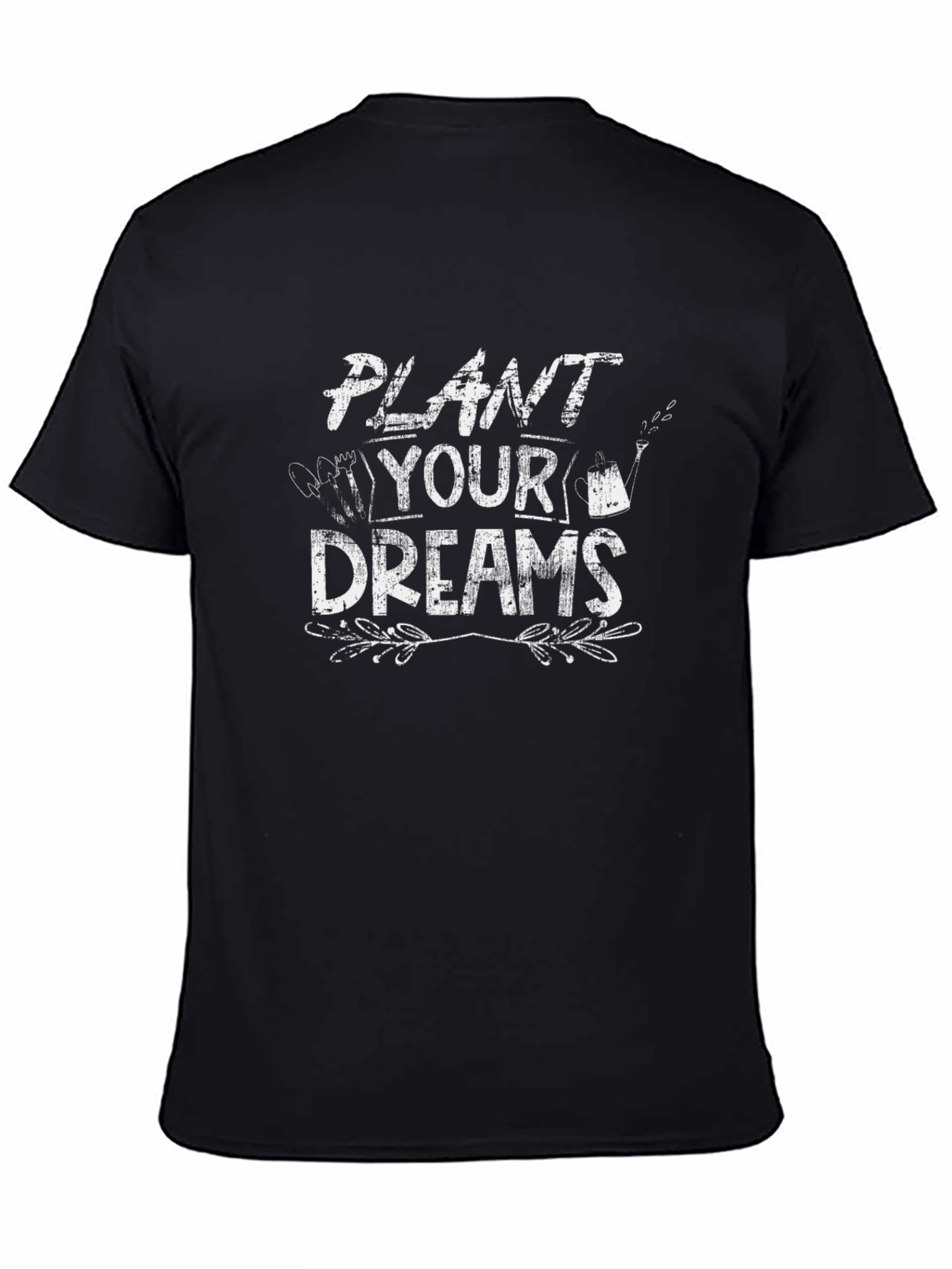 Black Plant Your Dreams T-Shirt - Unisex Graphic Tee view 4