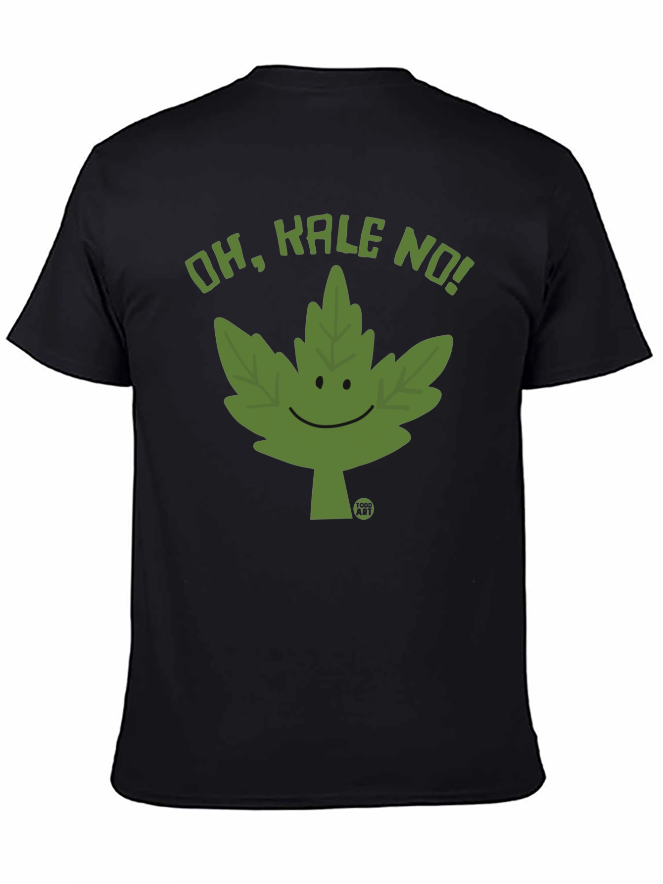 Black Oh Kale No! Graphic T-Shirt view 4