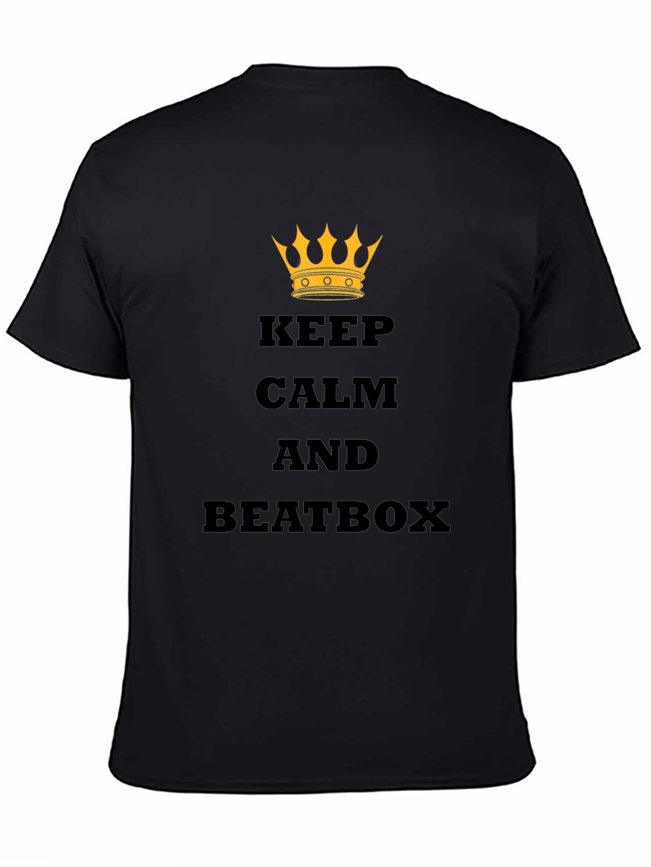 Black Keep Calm and Beatbox Black T-Shirt view 4