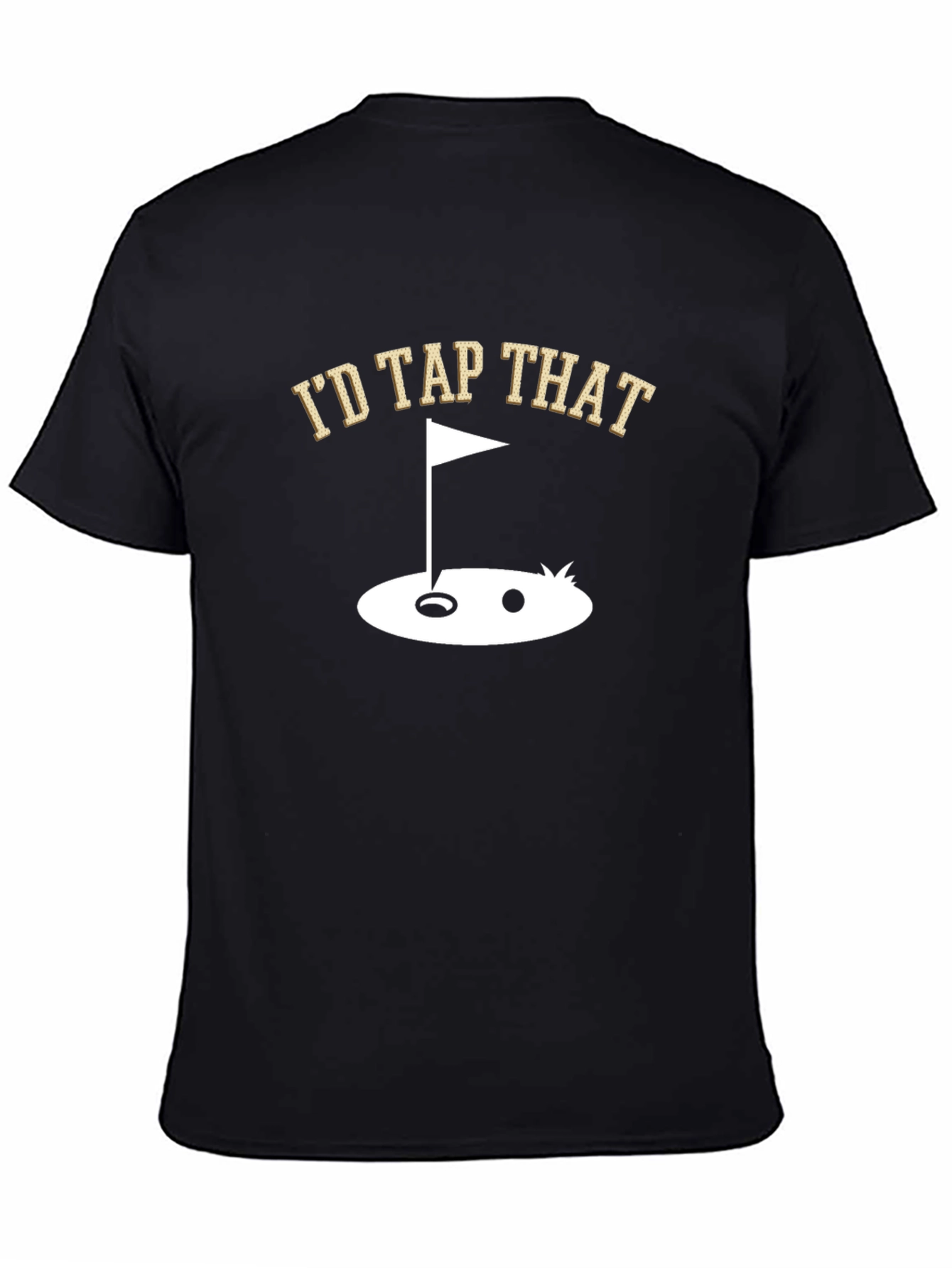 Black I'd Tap That Golf T-Shirt view 4