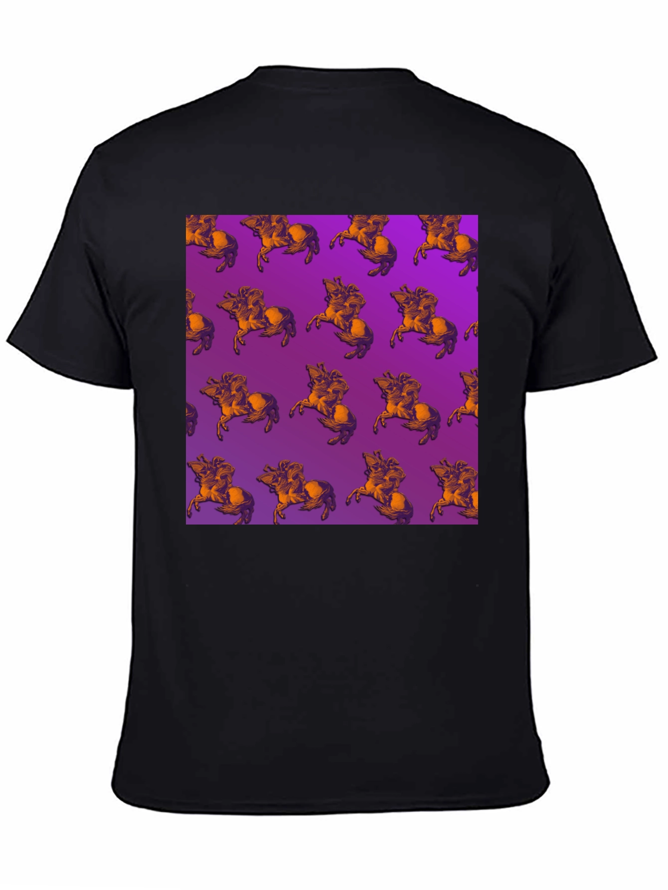 Black Centaur Pattern T-Shirt view 4