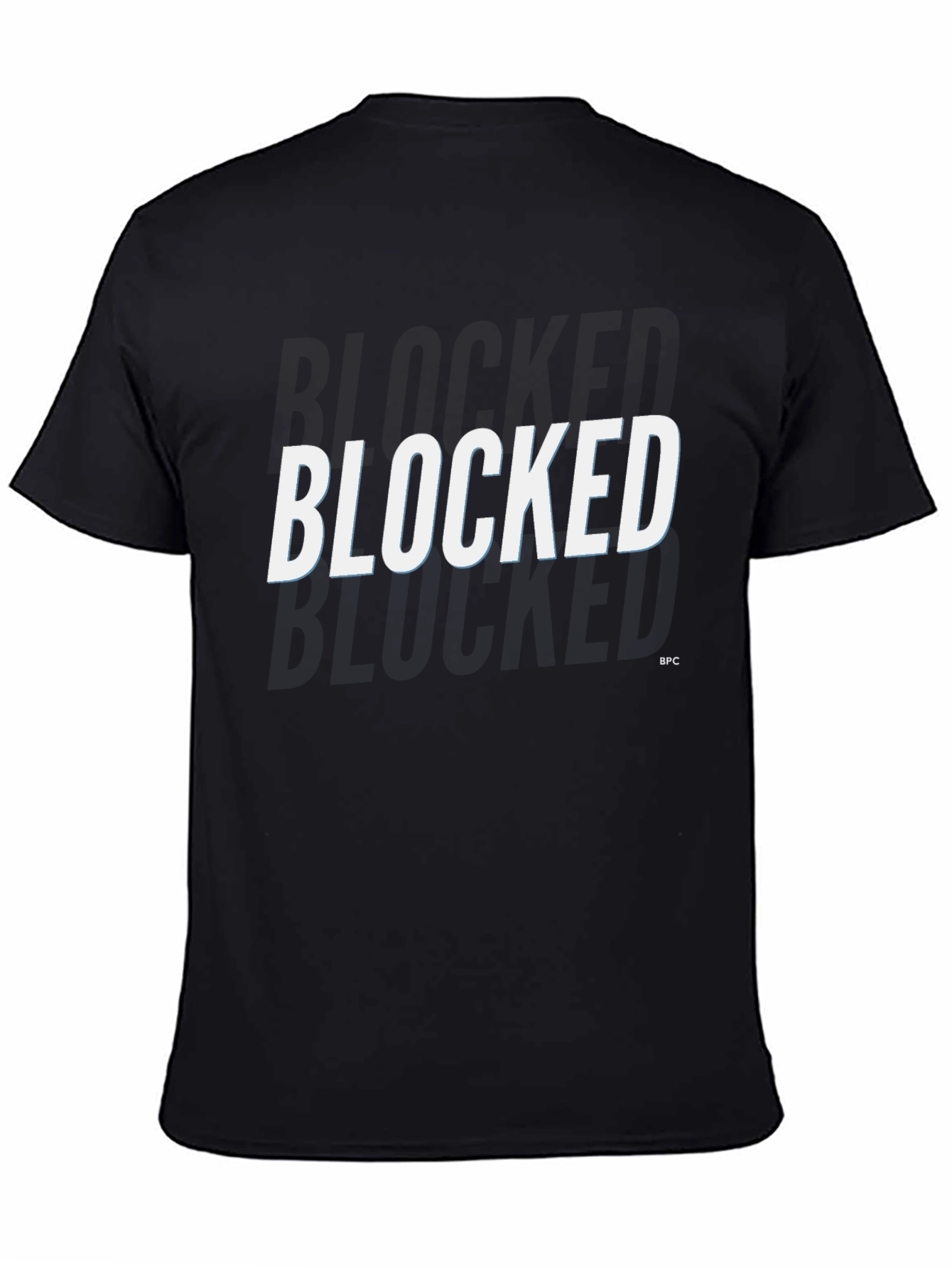 Black Blocked Graphic Tee - Trendy Black T-Shirt view 4