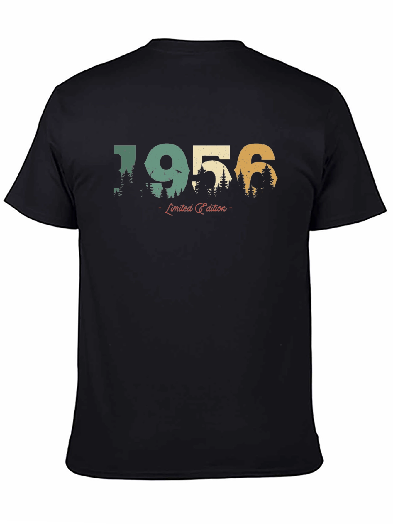 Black Vintage 1956 Limited Edition T-Shirt view 4