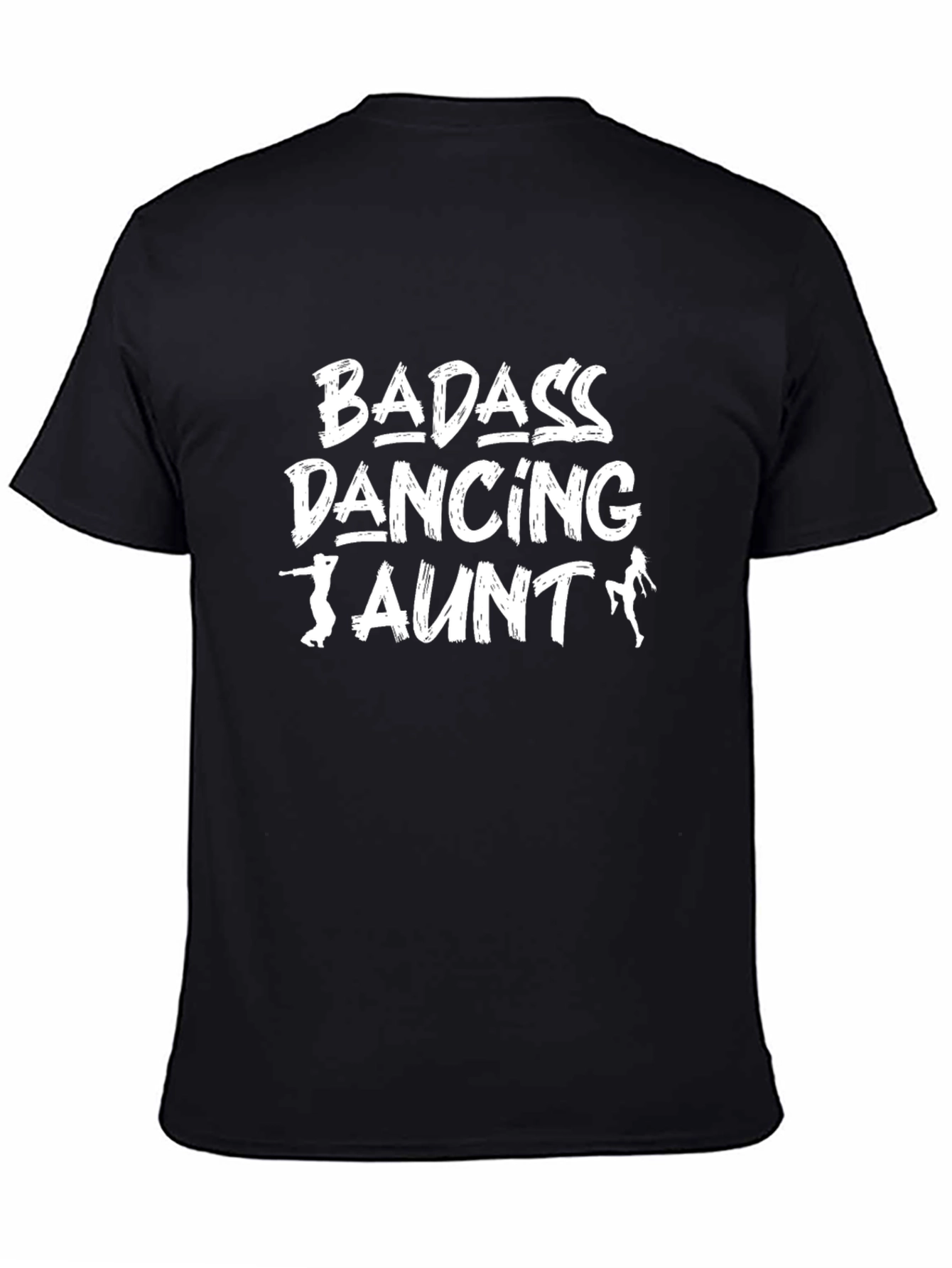 Black Badass Dancing Aunt T-Shirt - Fun Gift view 4
