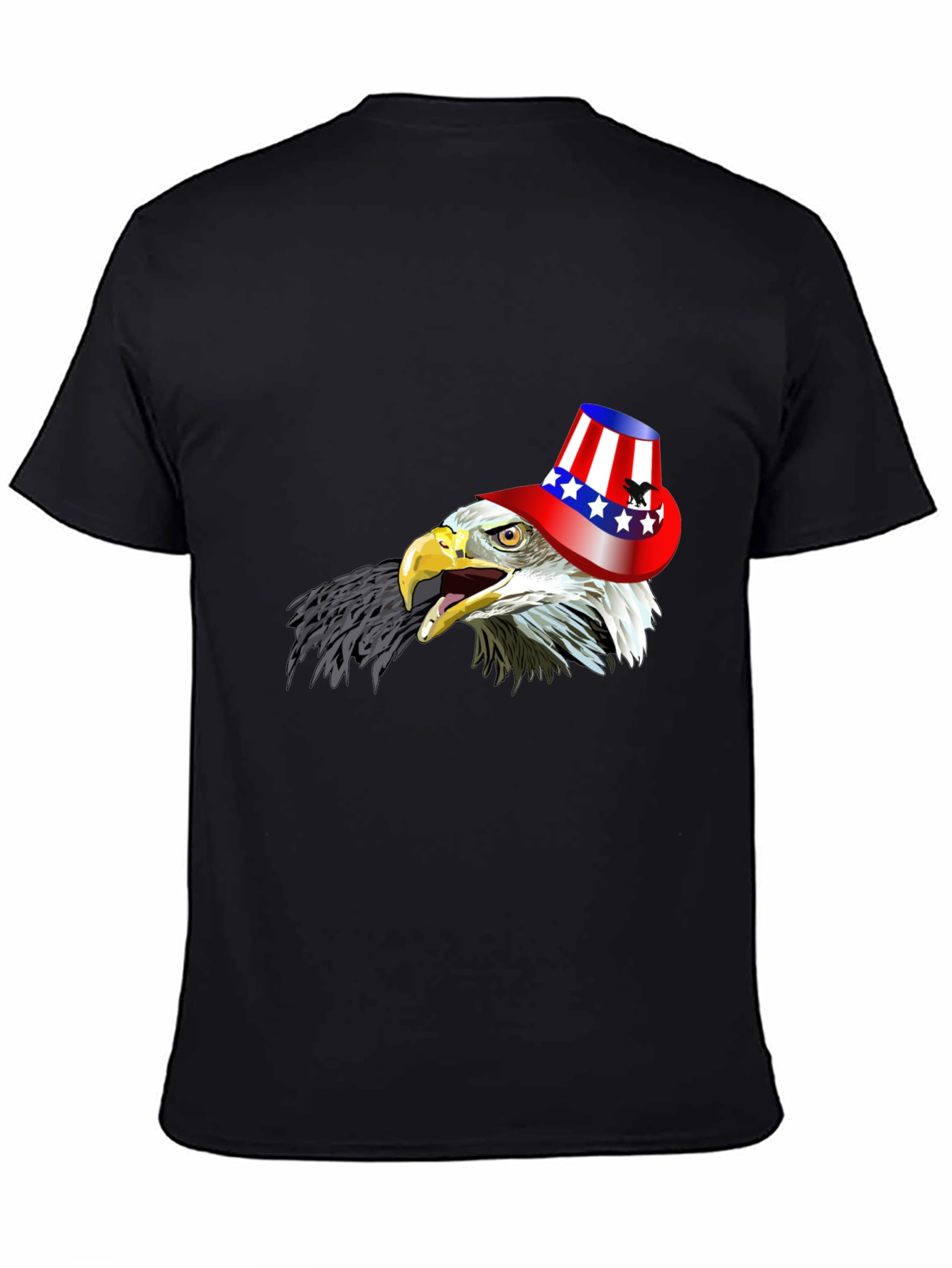 Black Eagle USA Hat Graphic T-Shirt view 4