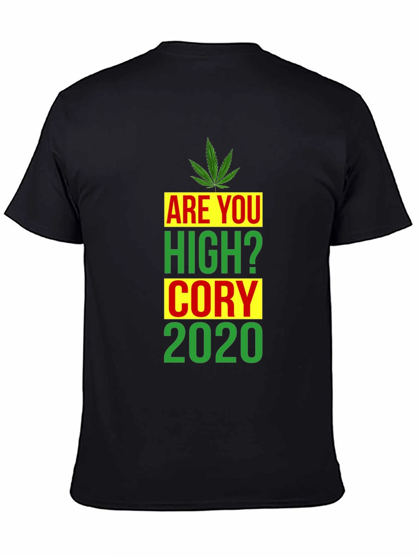 Black Are You High? Funny Graphic T-Shirt view 4