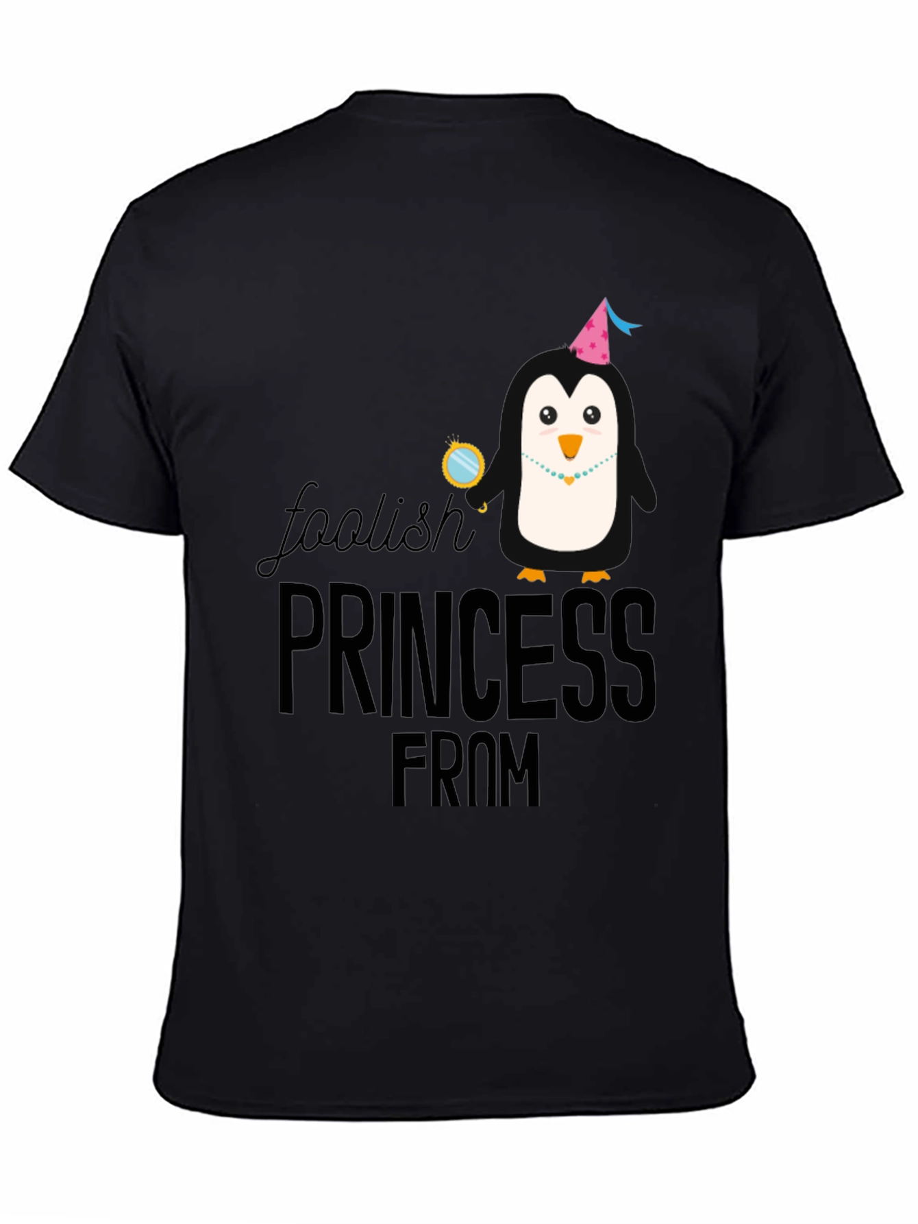 Foolish Princess Penguin Graphic T-Shirt - 4