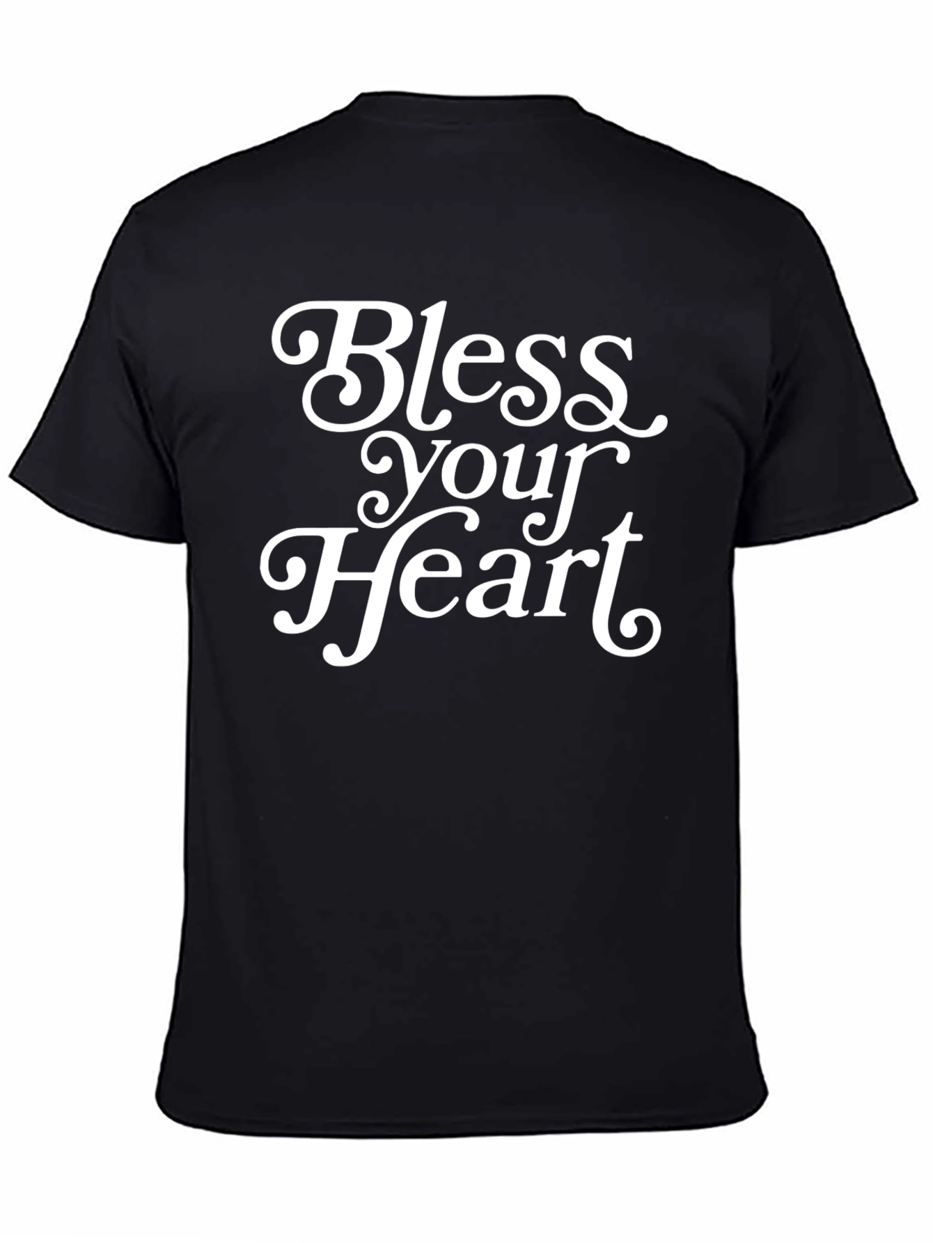Black Bless Your Heart Graphic Tee - Soft Cotton Blend view 4