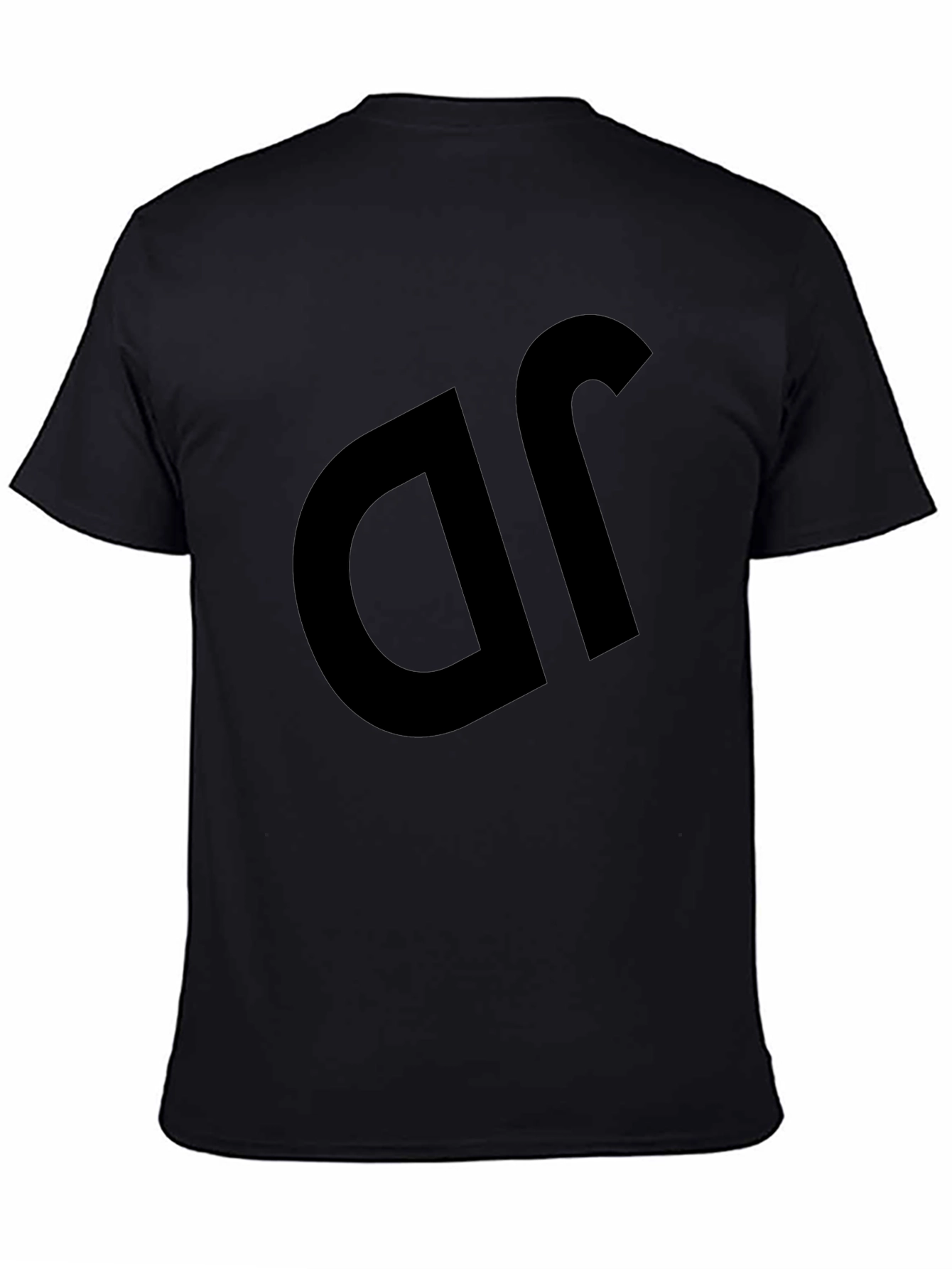 Black Black T-Shirt with Bold Logo view 4