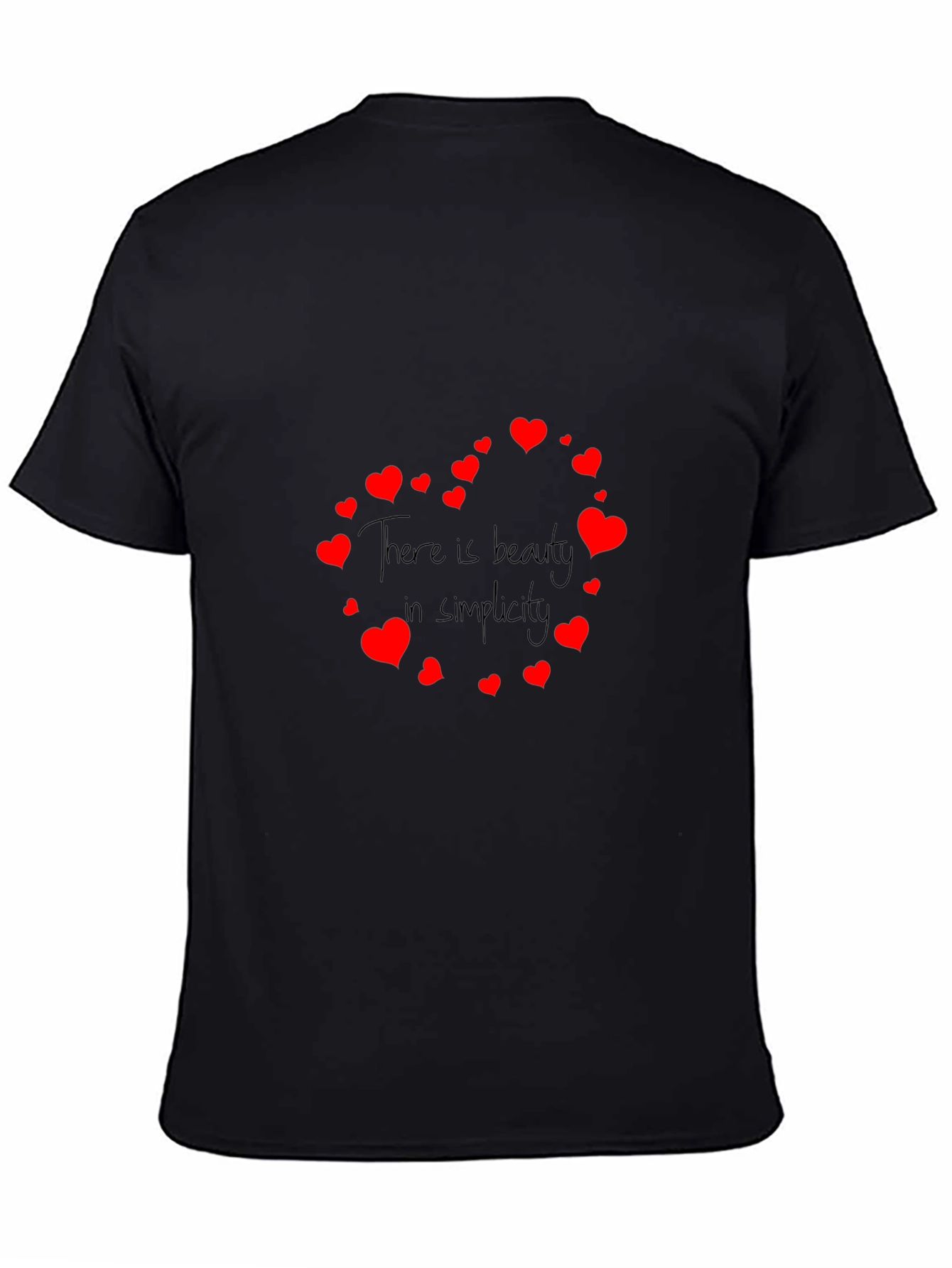 Black Beauty in Simplicity Heart Tee - Black view 4