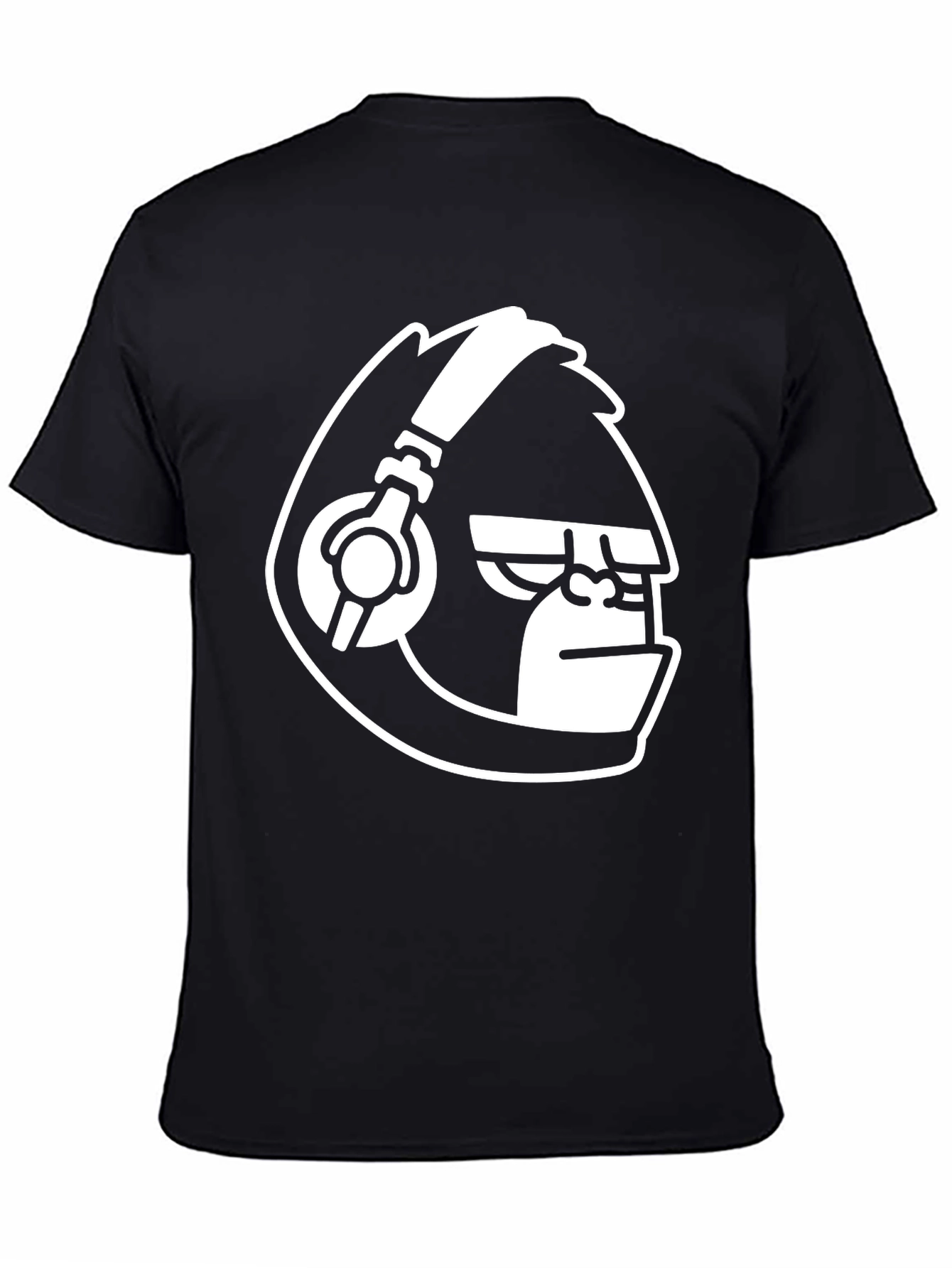 Black Cool Gorilla DJ T-Shirt - Black view 4
