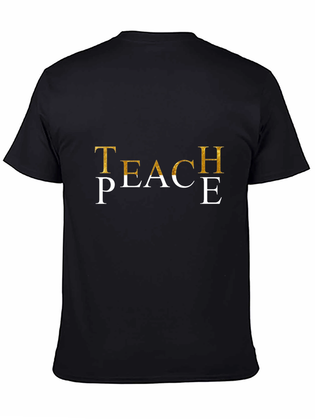 Black Teach Peace Graphic T-Shirt view 4