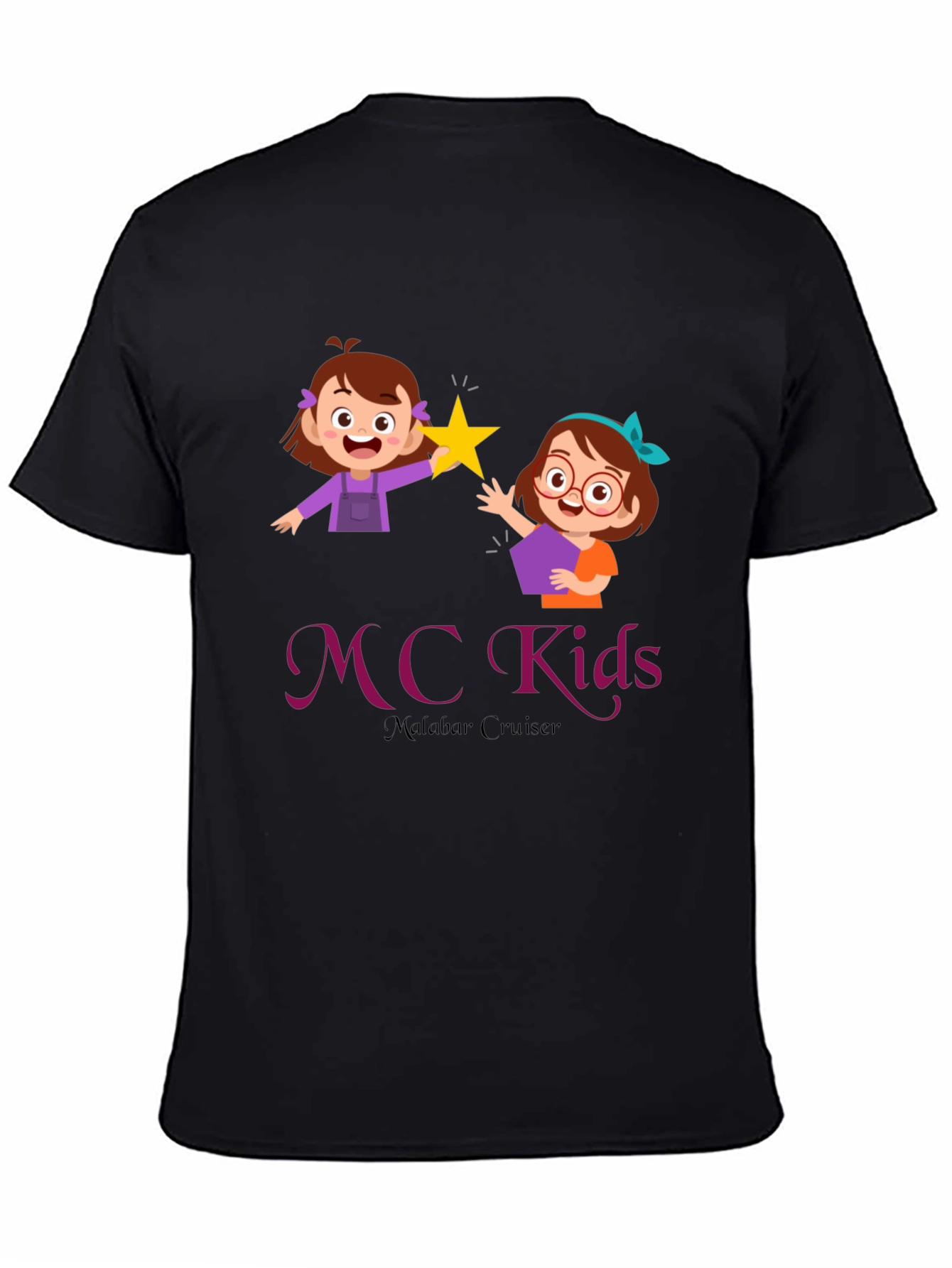 MC Kids Black Graphic T-Shirt - Malabar Cruiser - 4