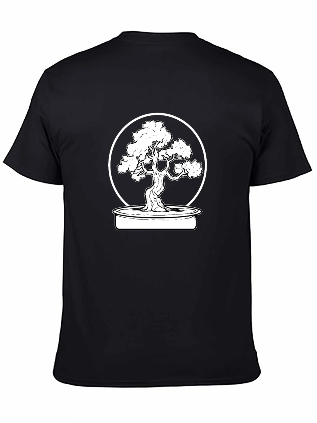 Black Bonsai Tree Graphic Tee - Casual Style view 4