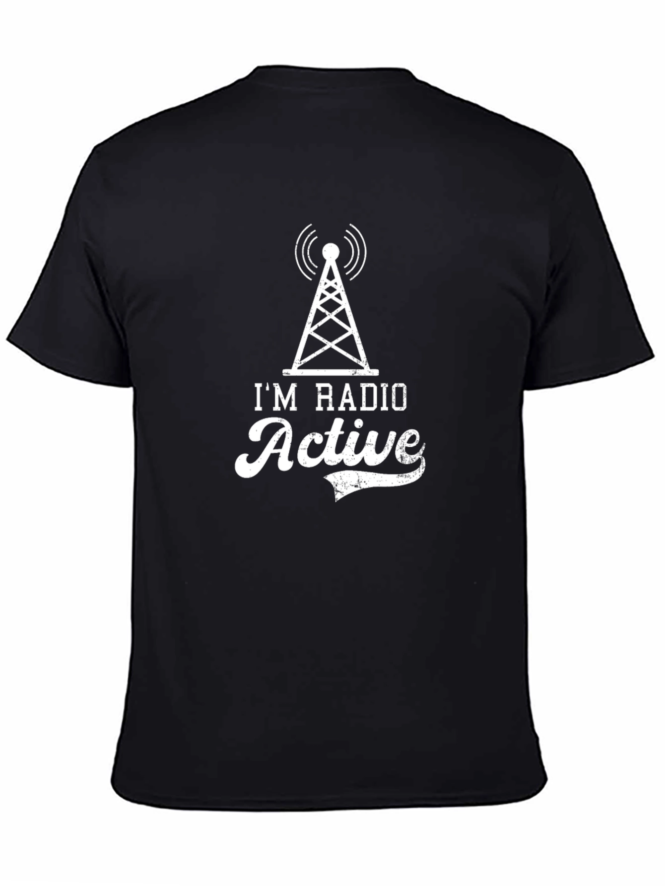 Black Radio Active Graphic Tee - Black view 4