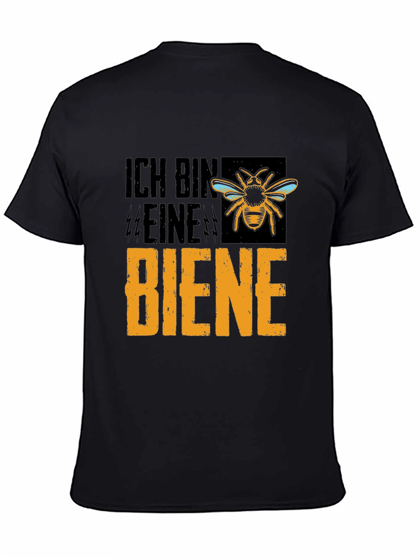 Black Ich Bin Eine Biene T-Shirt - Funny Bee Keeper Tee view 4