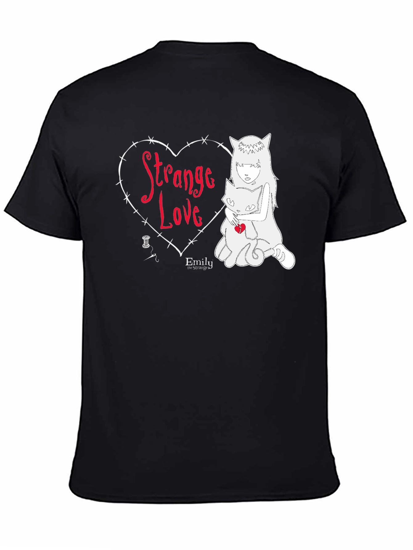 Black Strange Love Graphic Tee - Emily the Strange Style view 4