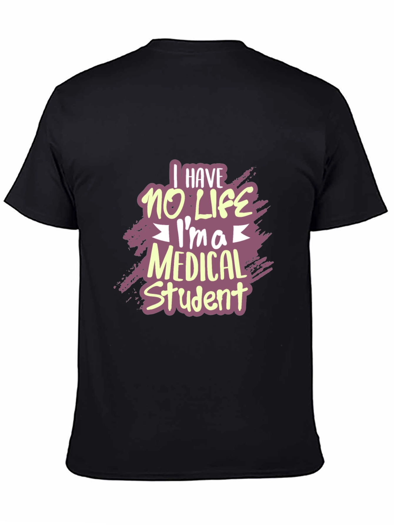 Black Medical Student Humor T-Shirt view 4