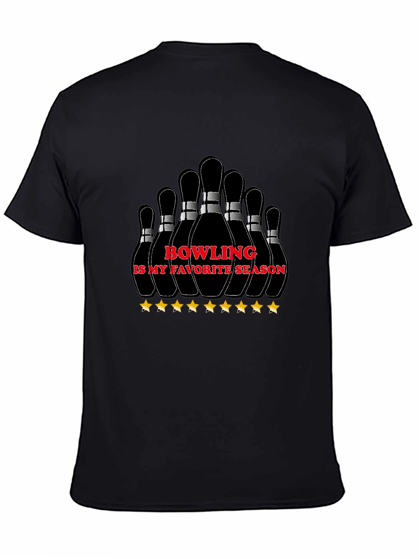 Black Bowling Season Graphic Tee view 4
