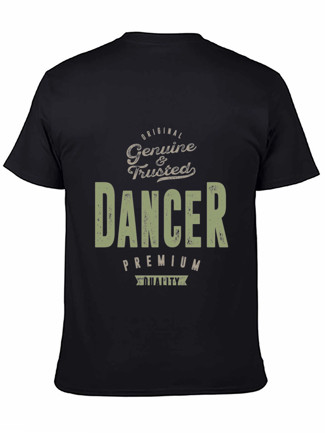 Black Original Dancer Premium Quality Black T-Shirt view 4