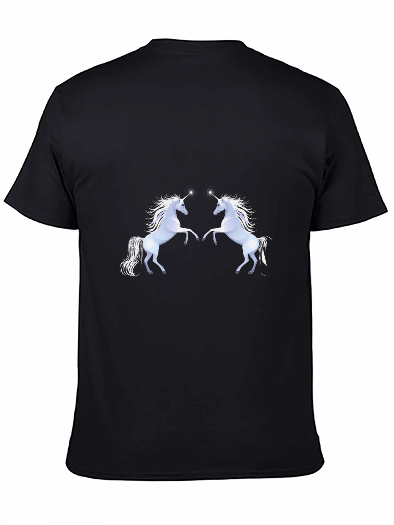 Black Unicorn Graphic Tee - Black Cotton Comfort view 4