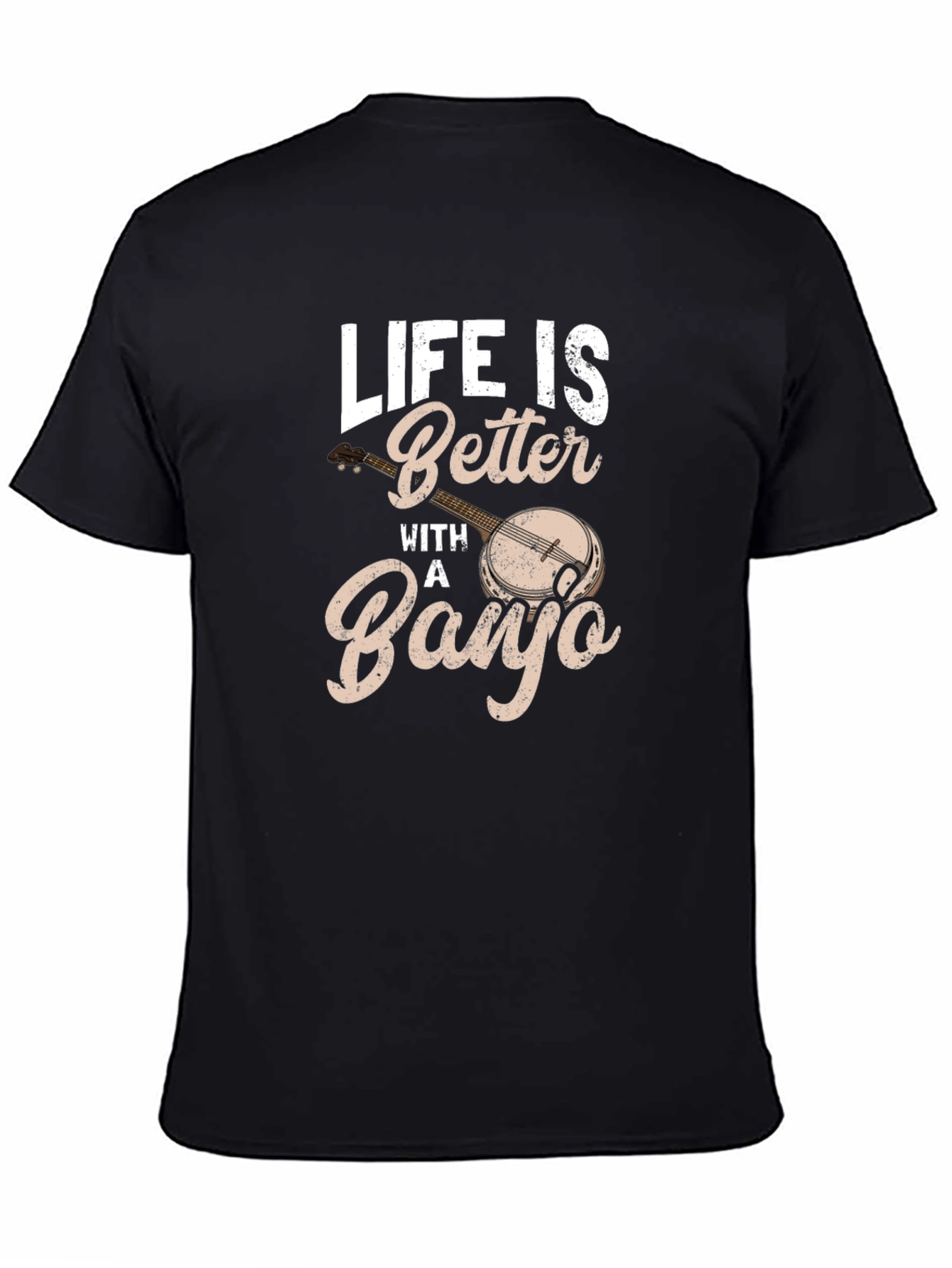 Black Life is Better With a Banjo Graphic Tee view 4