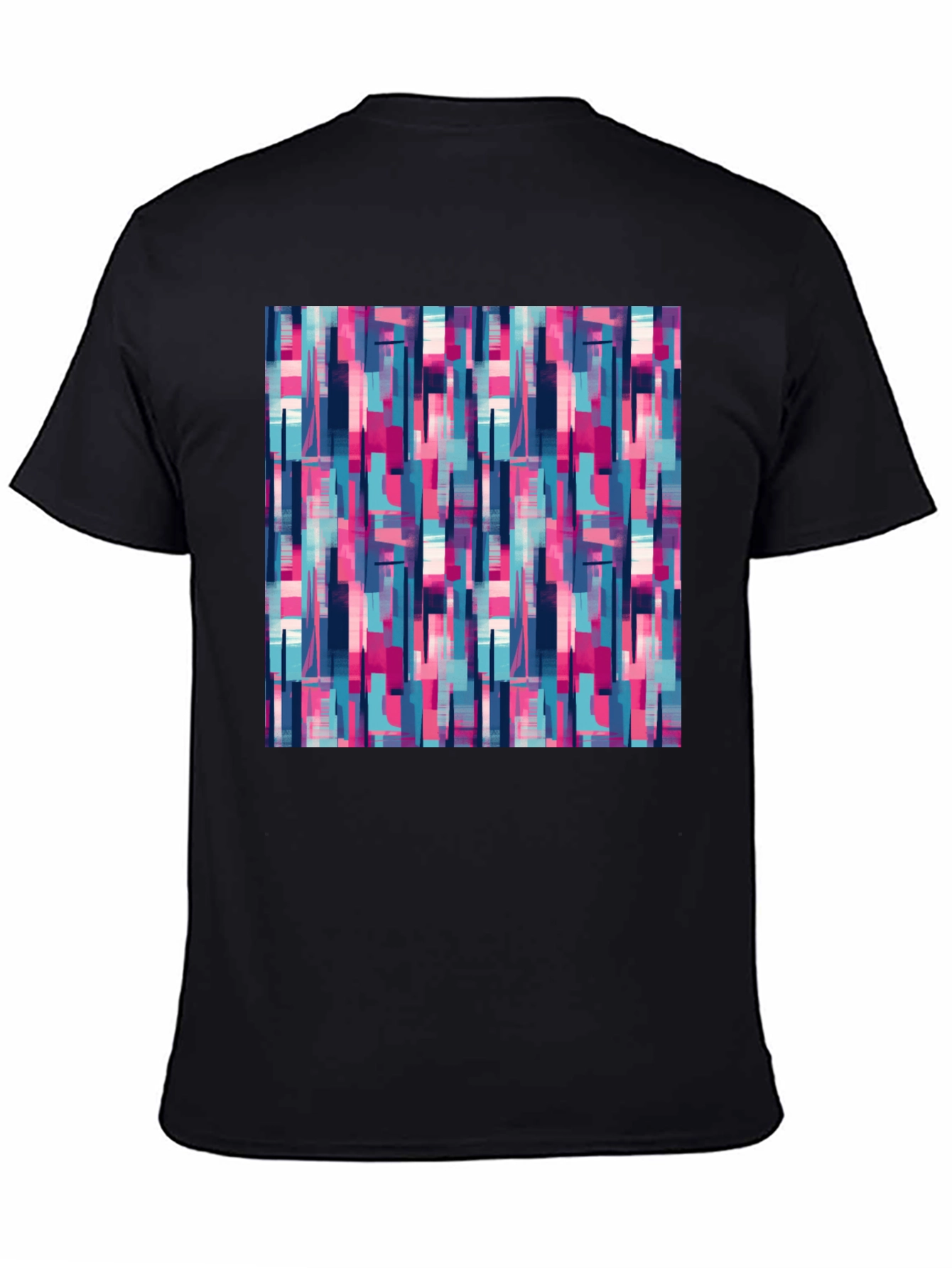 Black Abstract Pattern Tee view 4
