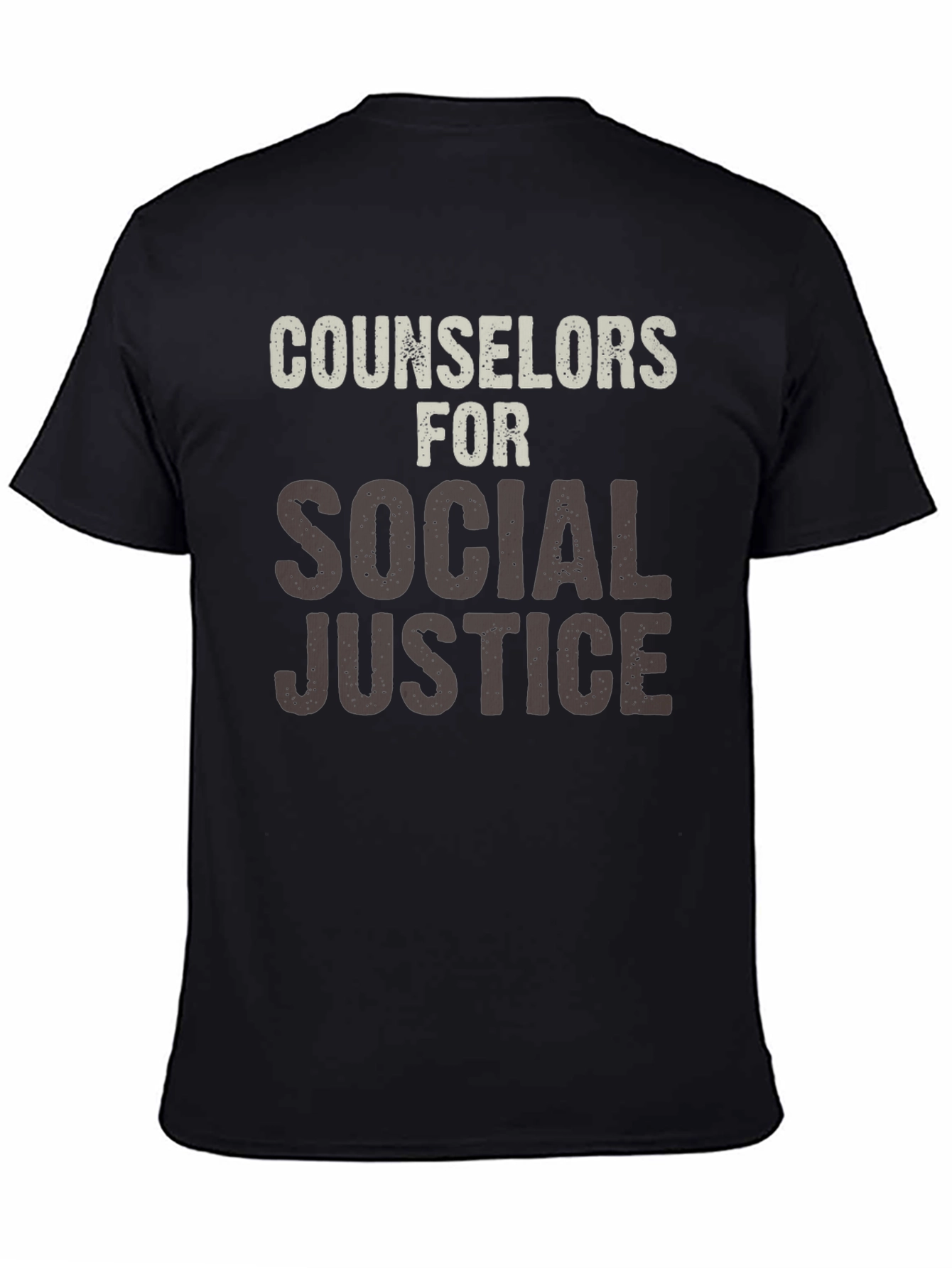 Black Counselors for Social Justice Black T-Shirt view 4