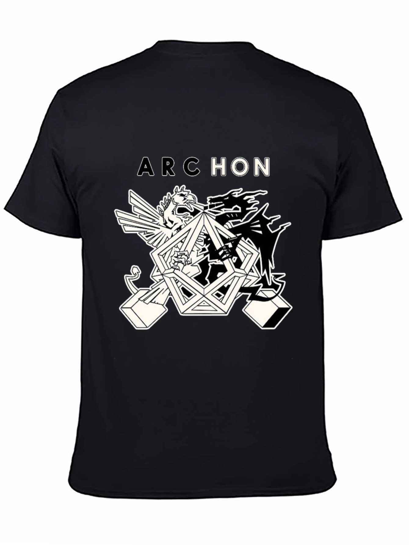 Black Archon Graphic Tee - Black Cotton Blend view 4