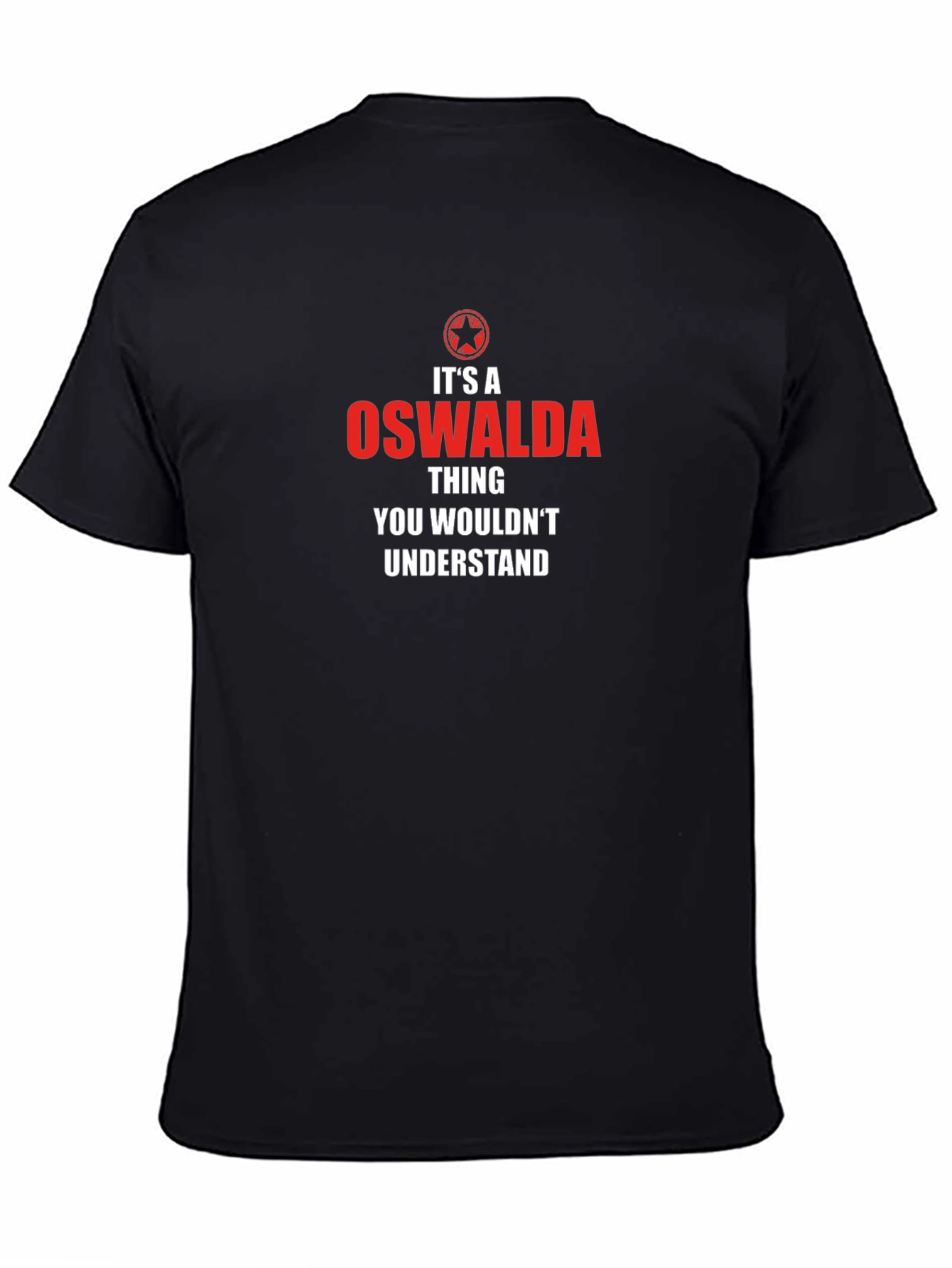 Black Oswalda Thing T-Shirt - You Wouldn't Understand view 4